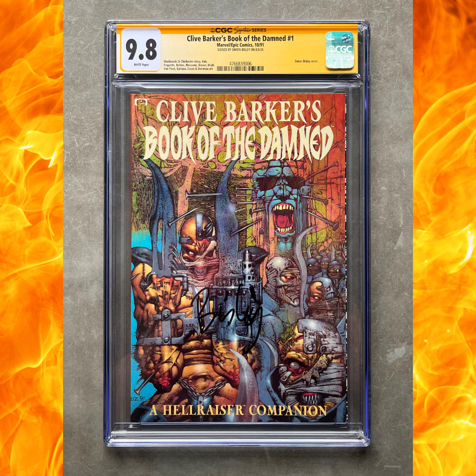 🔥 Clive Barker's Book of the Damned #1 CGC SS 9.8 SS Signed by Simon Bisley 🔥
