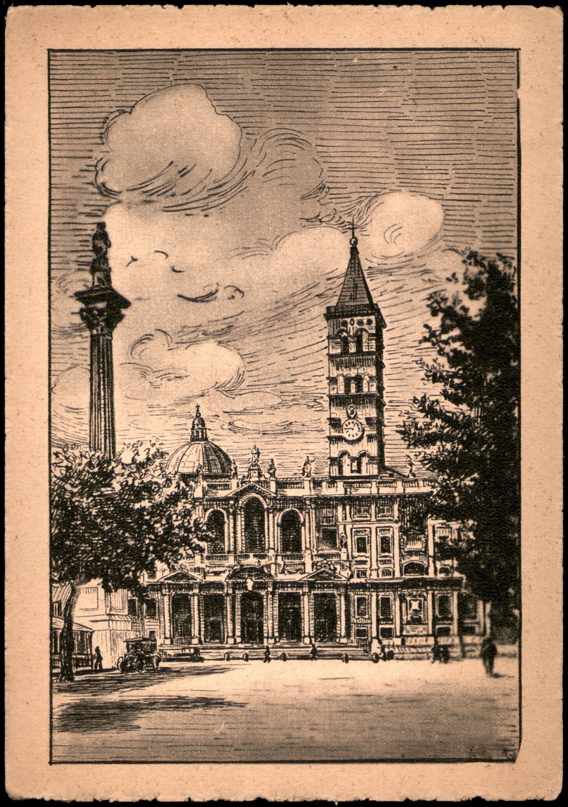 Vintage Roma Basilica di S. Maria Maggiore Italy Postcard by A. Scarmiglia ASER Vintage Roma Basilica di S. Maria Maggiore Italy Postcard by A. Scarmiglia ASER