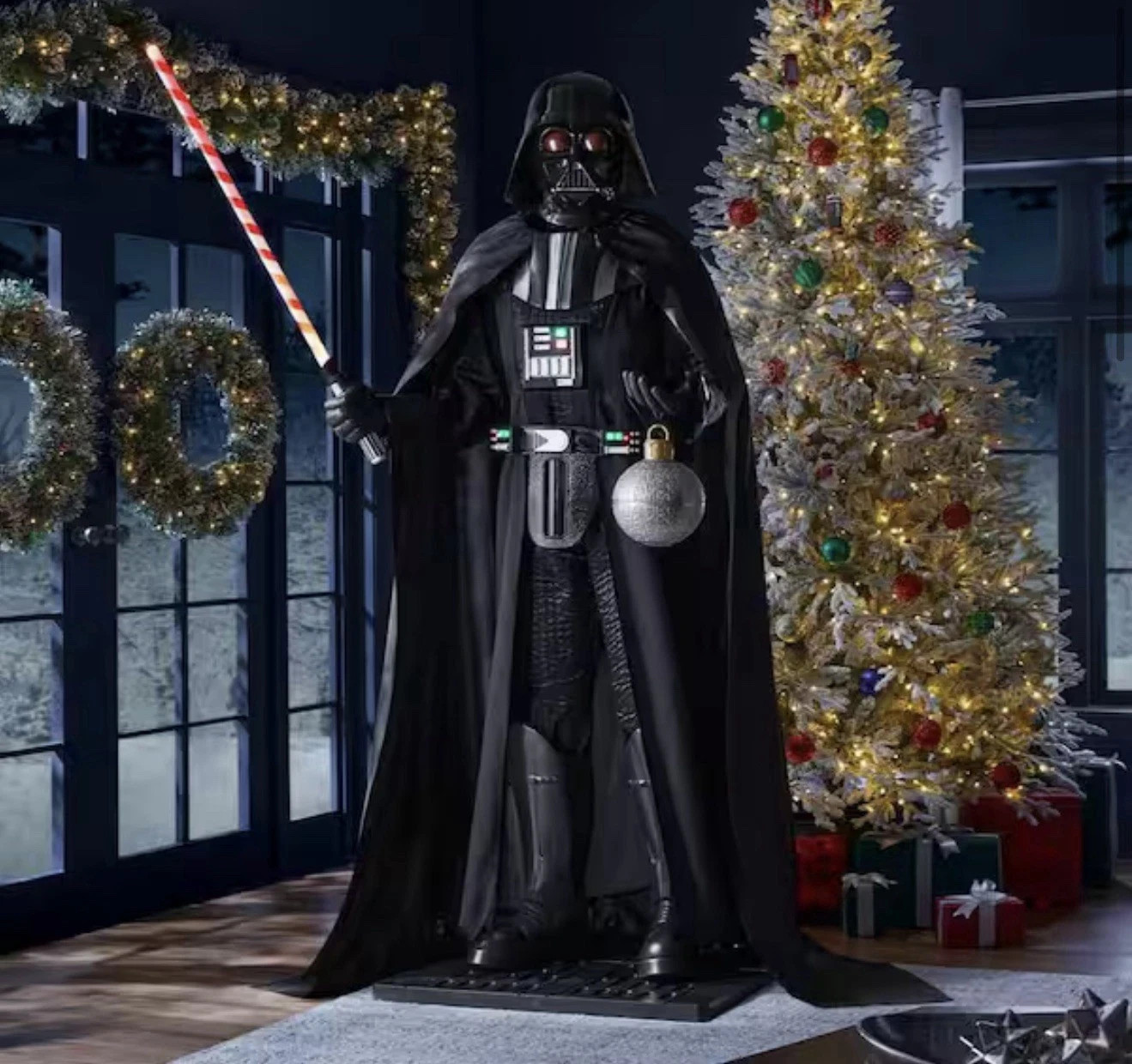 New in box 7FT Disney Darth Vader Home Depot Animated LED Animatronic Star Wars