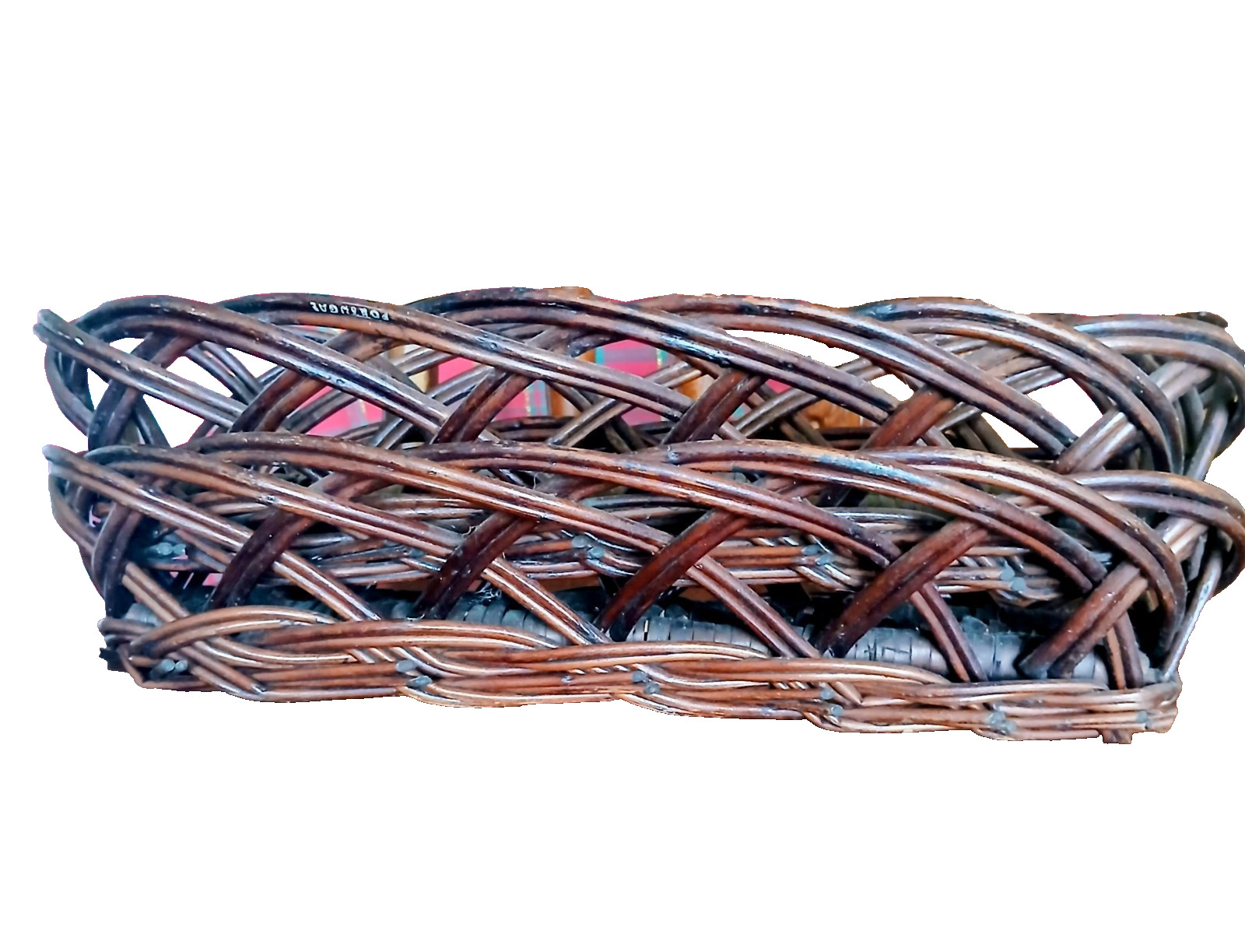 (2) Vintage Country Setting Nesting French Baguette Long Wicker Bread Baskets (2) Vintage Country Setting Nesting French Baguette Long Wicker Bread Baskets