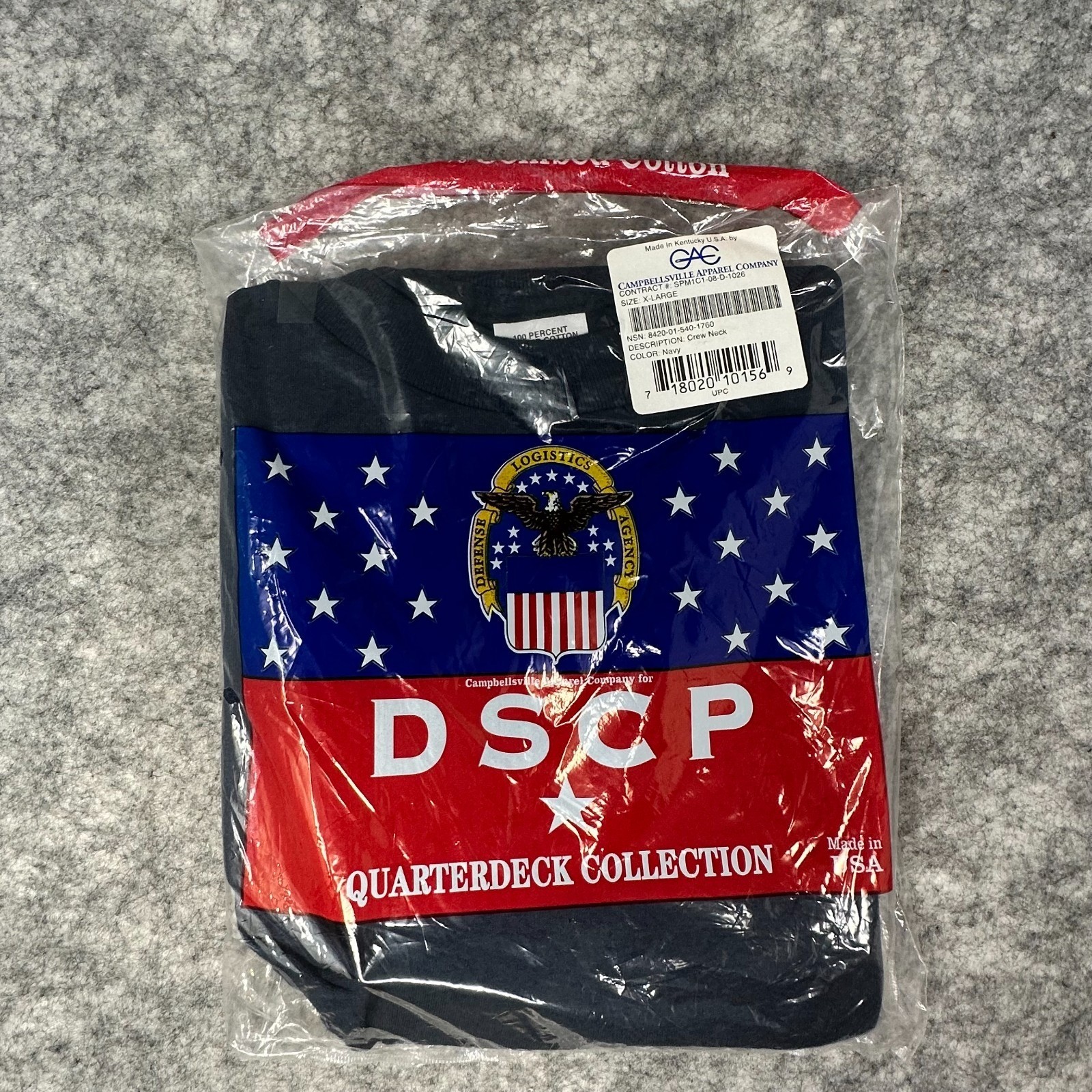 DSCP Quarterdeck Collection Navy Crew Neck Mens XL Undershirt Militaria