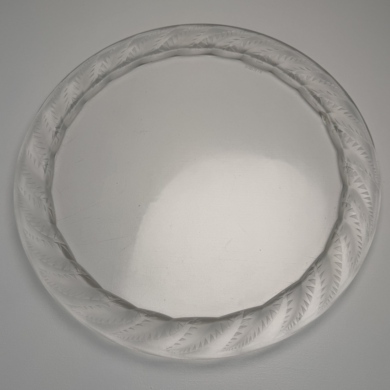 Antique René Lalique Hespérides Tray No. 3682 Signed R. Lalique Art Deco Frosted