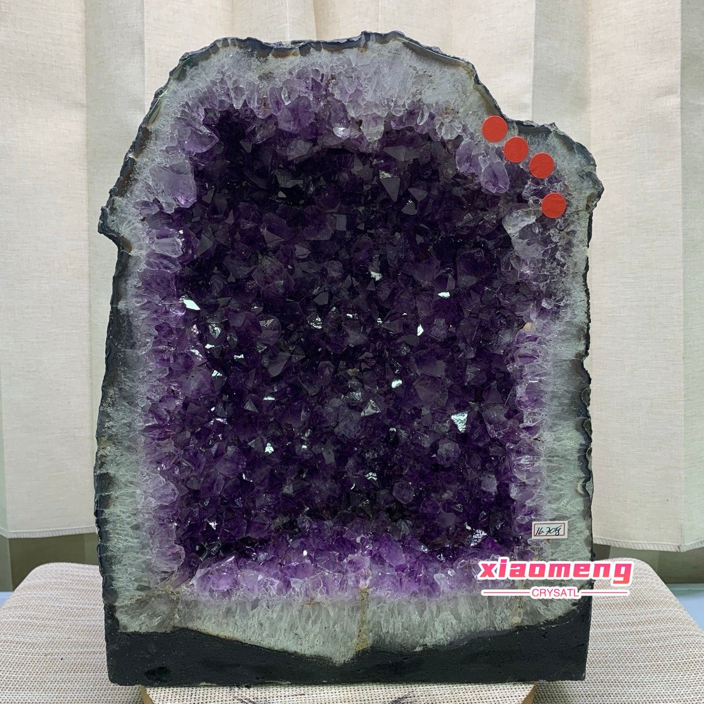 36LB Natural Amethyst Geode Quartz Crystal Cluster Cathedral Energy healing