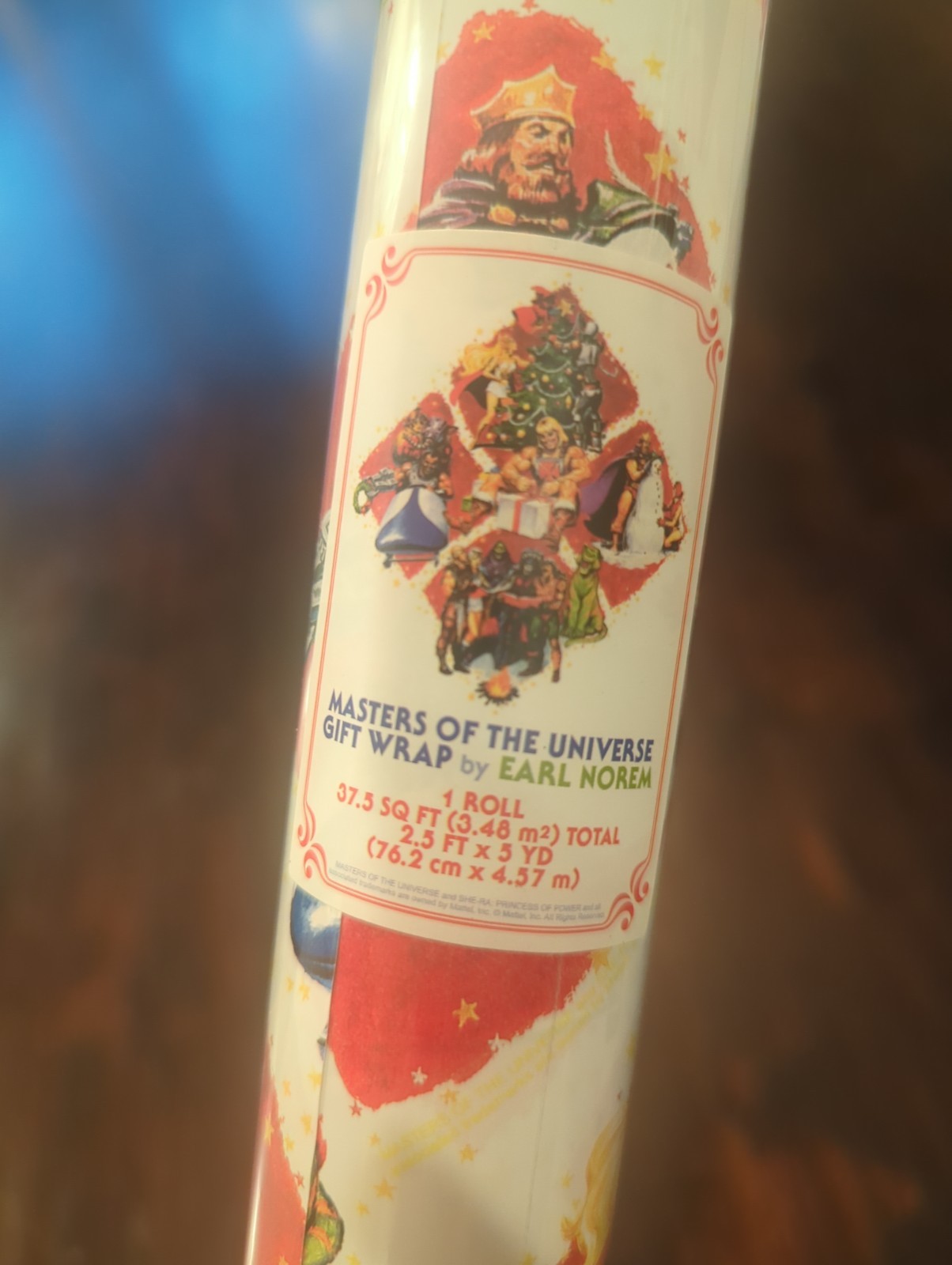 Vintage Masters of the Universe Gift Wrap by Earl Norem
