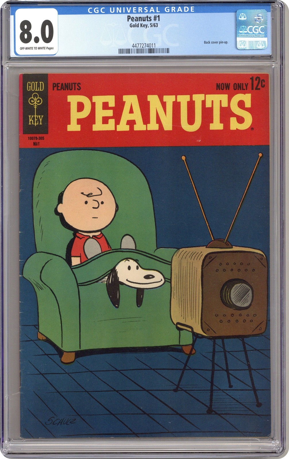 Peanuts #1 CGC 8.0 1963 4477274011