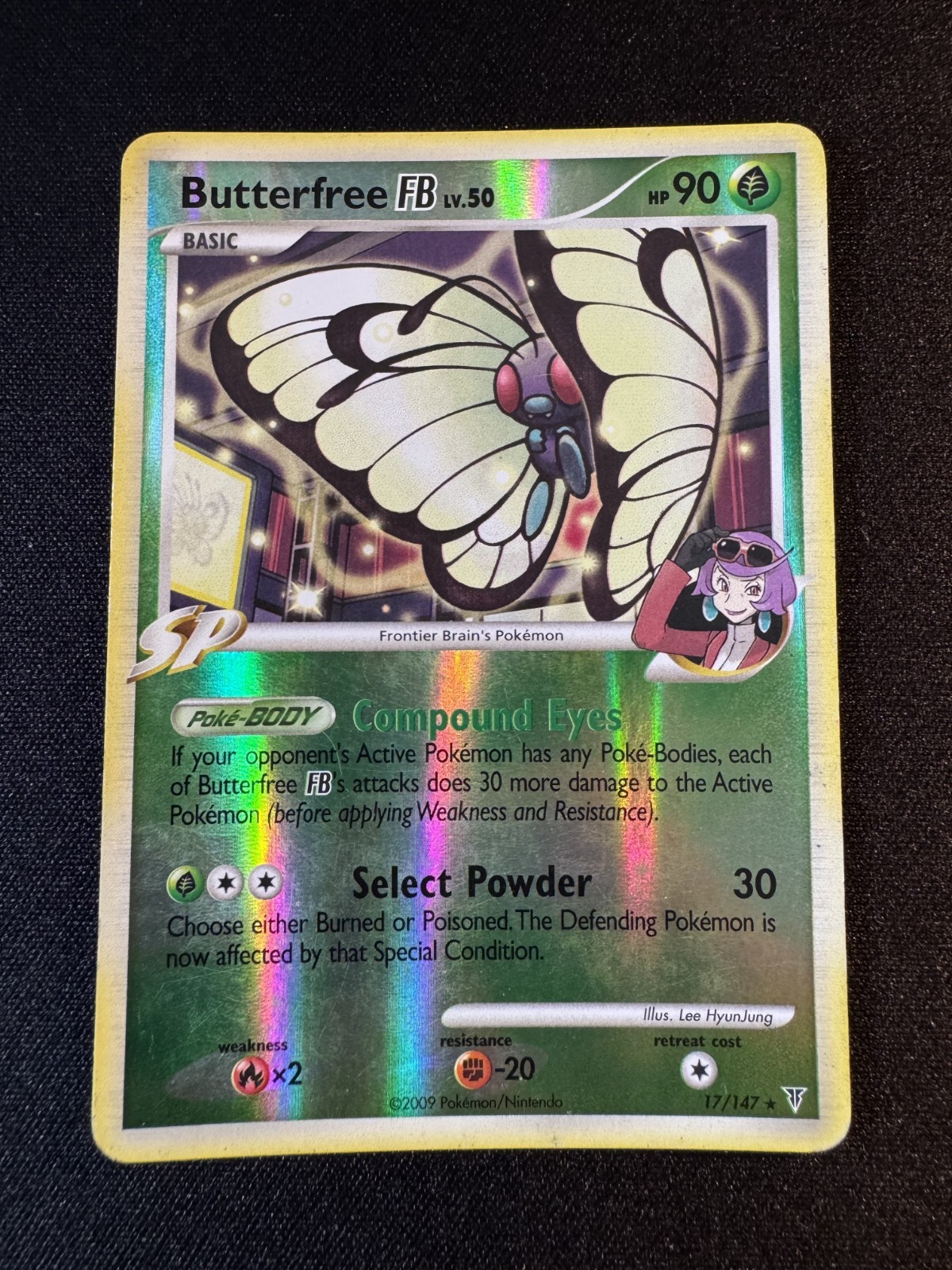 Pokémon TCG Butterfree FB 17/147 Supreme Victors Reverse Holo Rare 2009 MP