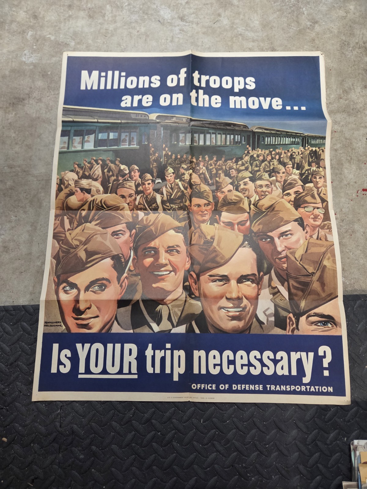 RARE VTG 1943 WWII Poster 20 RARE VTG 1943 WWII Poster 20