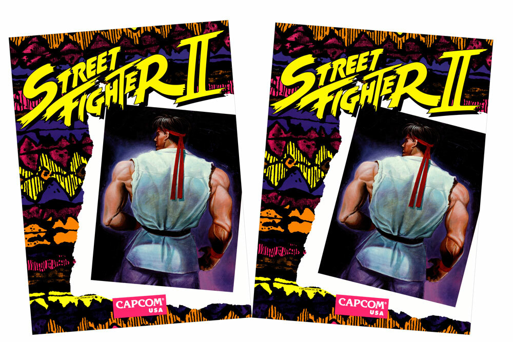 Street Fighter 2 Arcade Side Art Vinyl Stickers