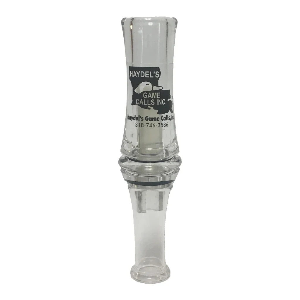 HAYDEL'S AR-19 ACRYLIC RED LEG MALLARD DOUBLE REED DUCK HUNTING Call 35 HAYDEL'S AR-19 ACRYLIC RED LEG MALLARD DOUBLE REED DUCK HUNTING Call 35