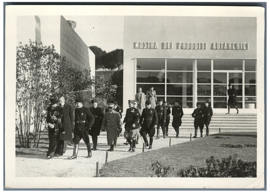 Italy, Sovereigns Visit National Textile Exhibition Vintage Silver Print