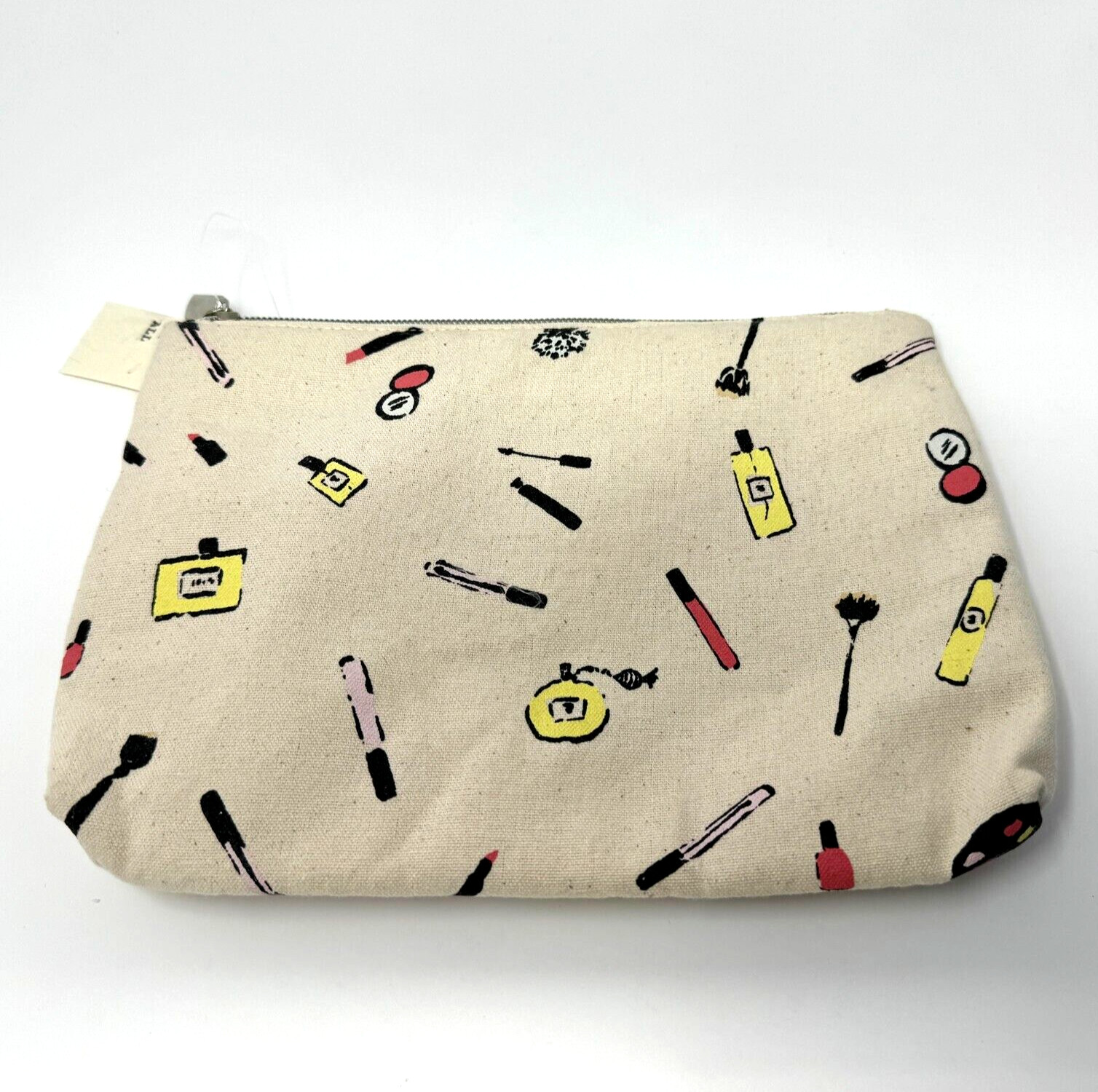 ANTHROPOLOGIE Anthro Beauty Pouch Clutch Makeup Bag Toiletry Purse Make Up Print