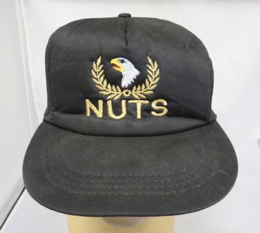 WW2 Tour Special Vets 'NUTS' 101st Airborne Bastogne Bt Bulge 44 WINTER BALL CAP