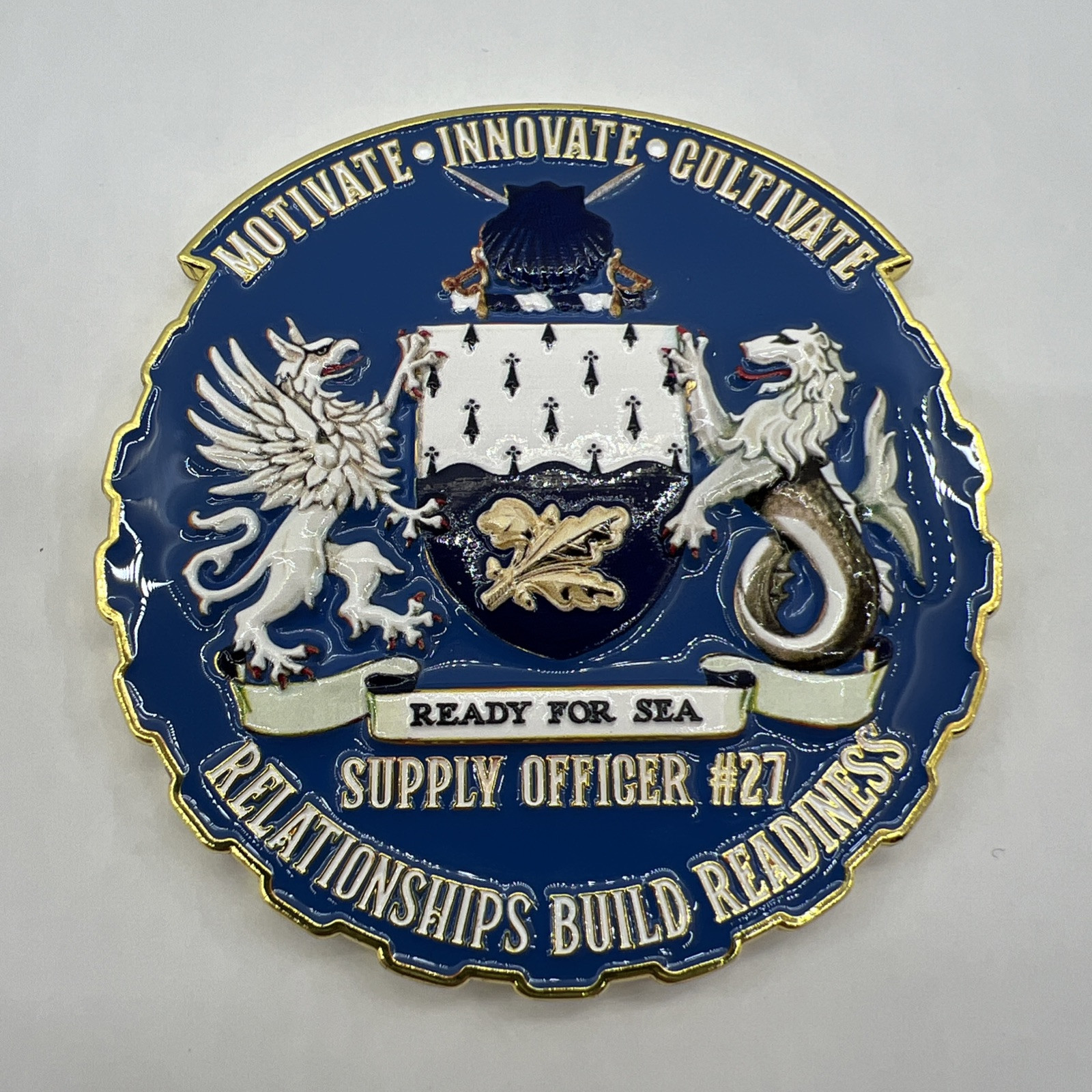 US NAVY SUPPLY CORPS COMMANDER’S CHALLENGE COIN - SUPPO - LIMITED EDITION /250