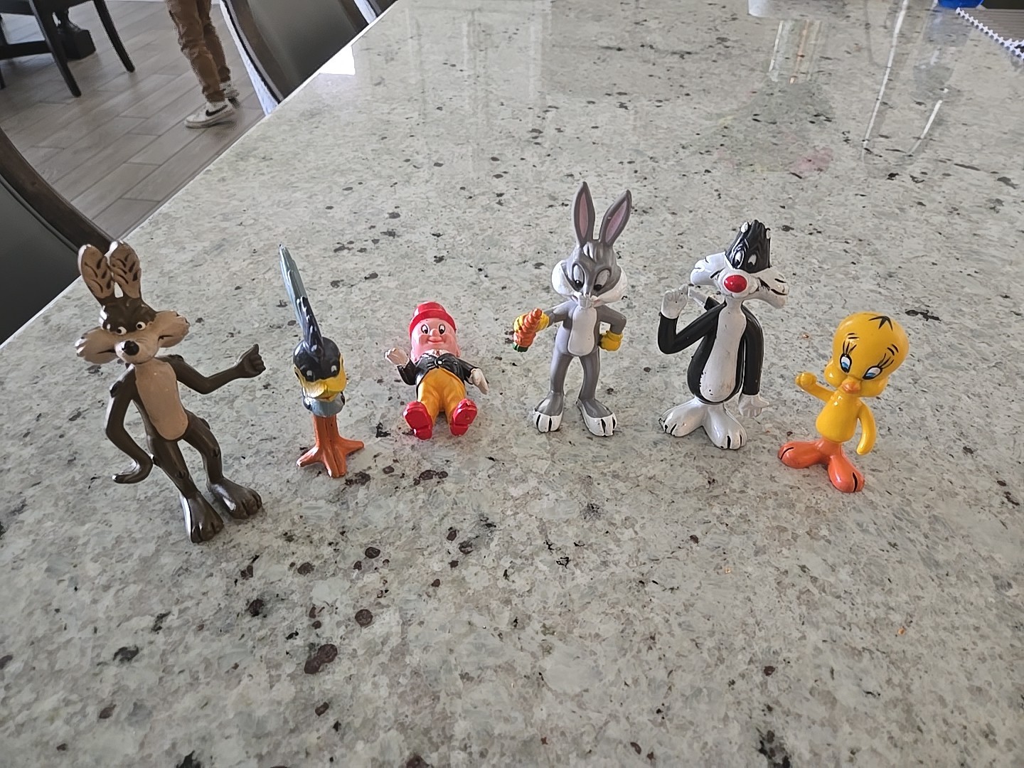Vintage Looney Tunes Figure Lot Daffy Bugs Roadrunner Coyote Tweety Fudd 1976