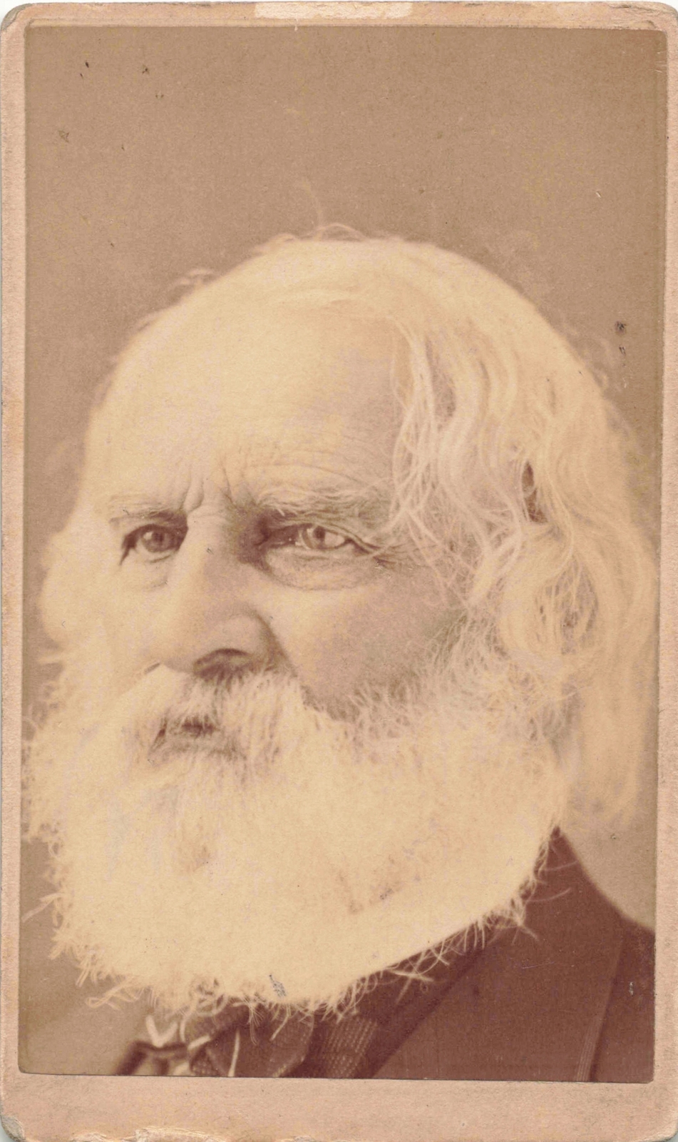 CDV Henry Wadsworth Longfellow Poet Author G. W. PACH of PACH BROS. in NY CITY