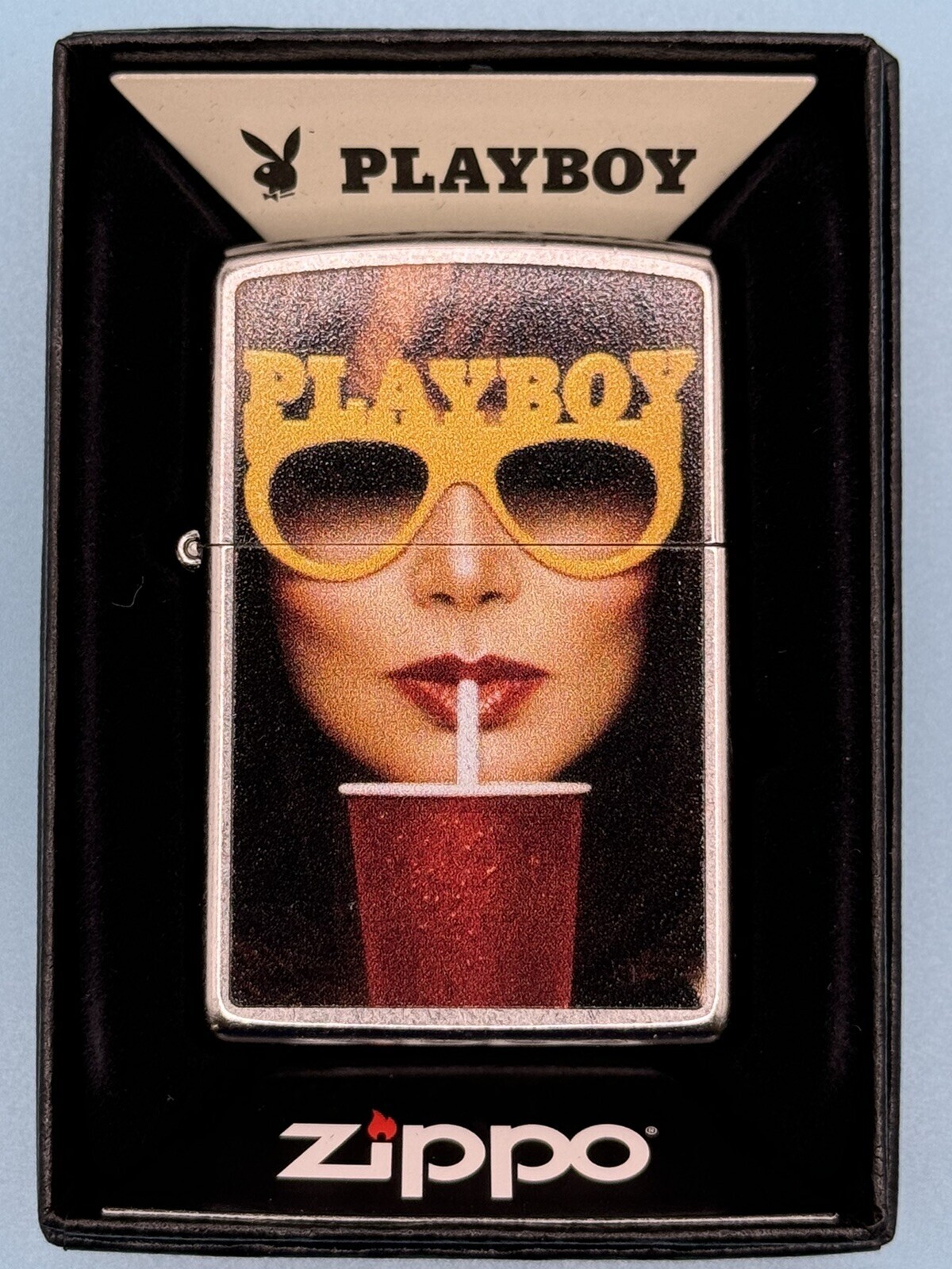 Vintage August 1982 Playboy Magazine Cover Zippo Lighter NEW Rare Pinup