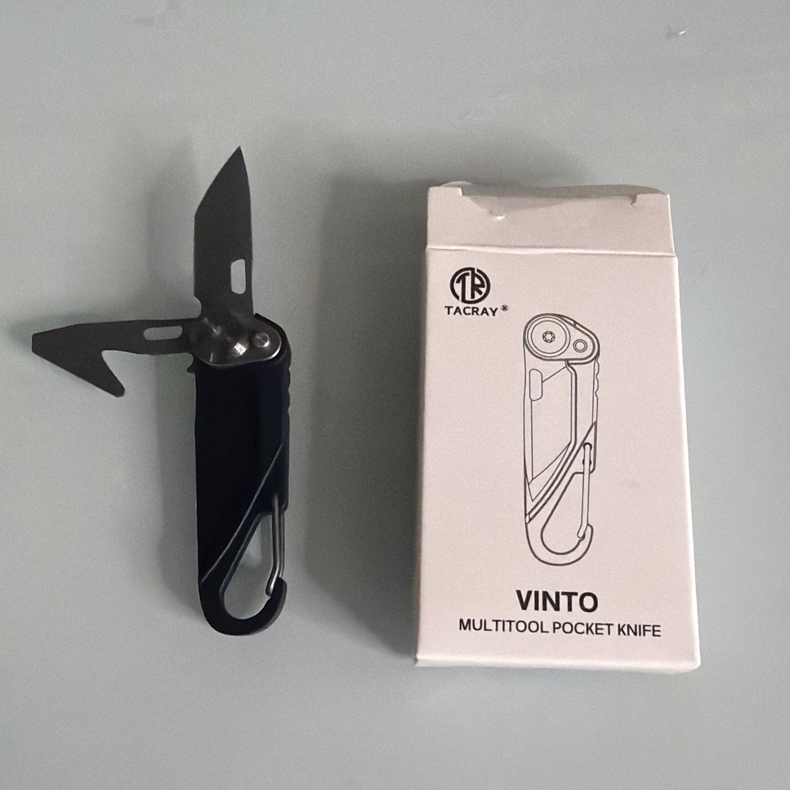 Best TACRAY Vinto 5-in-1 Small Pocket Knife Ultra-Light Compact Multitool with