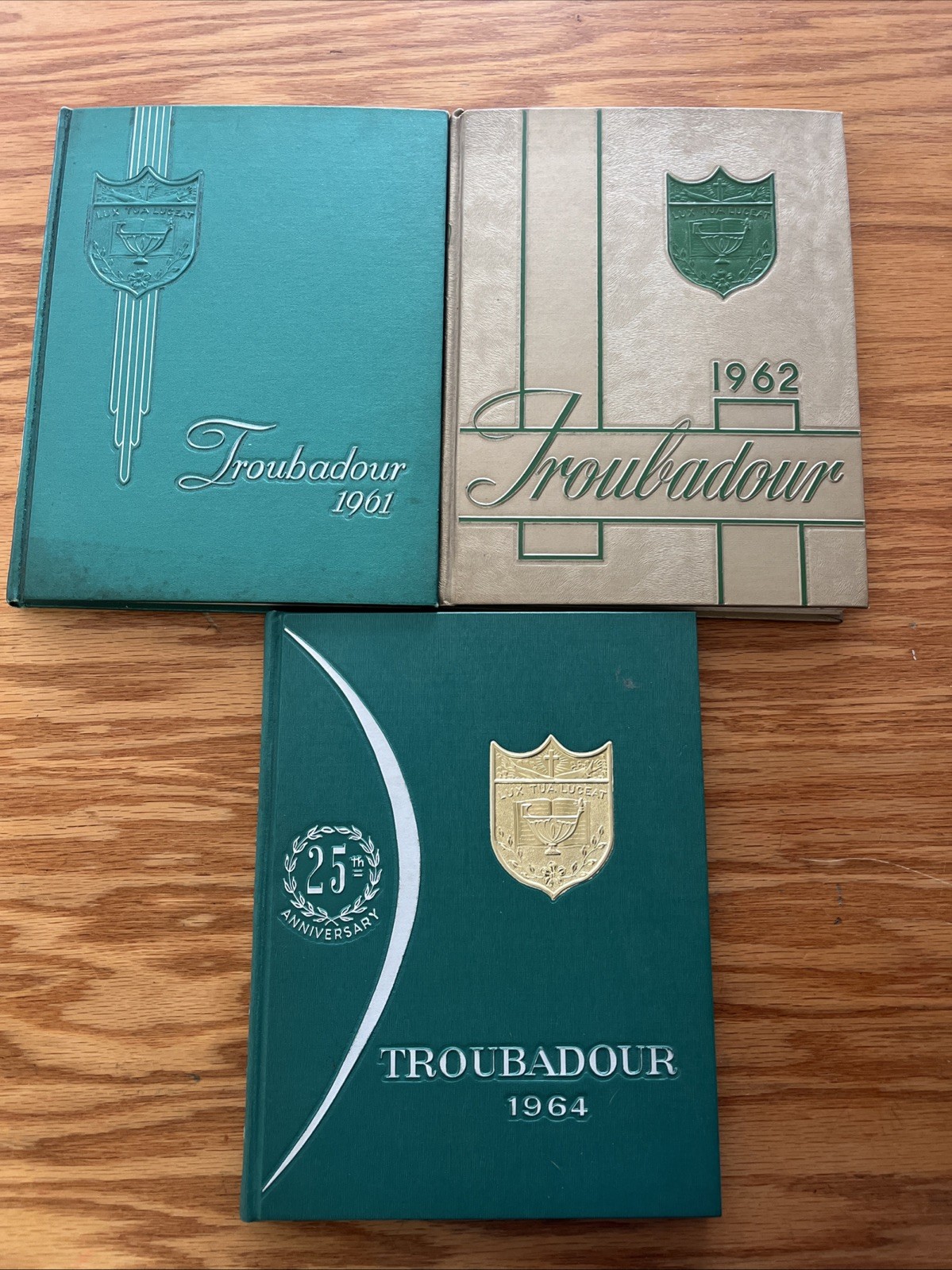 Troubadour  1961, 1962, 1964 Catholic High School Of Baltimore Yearbooks