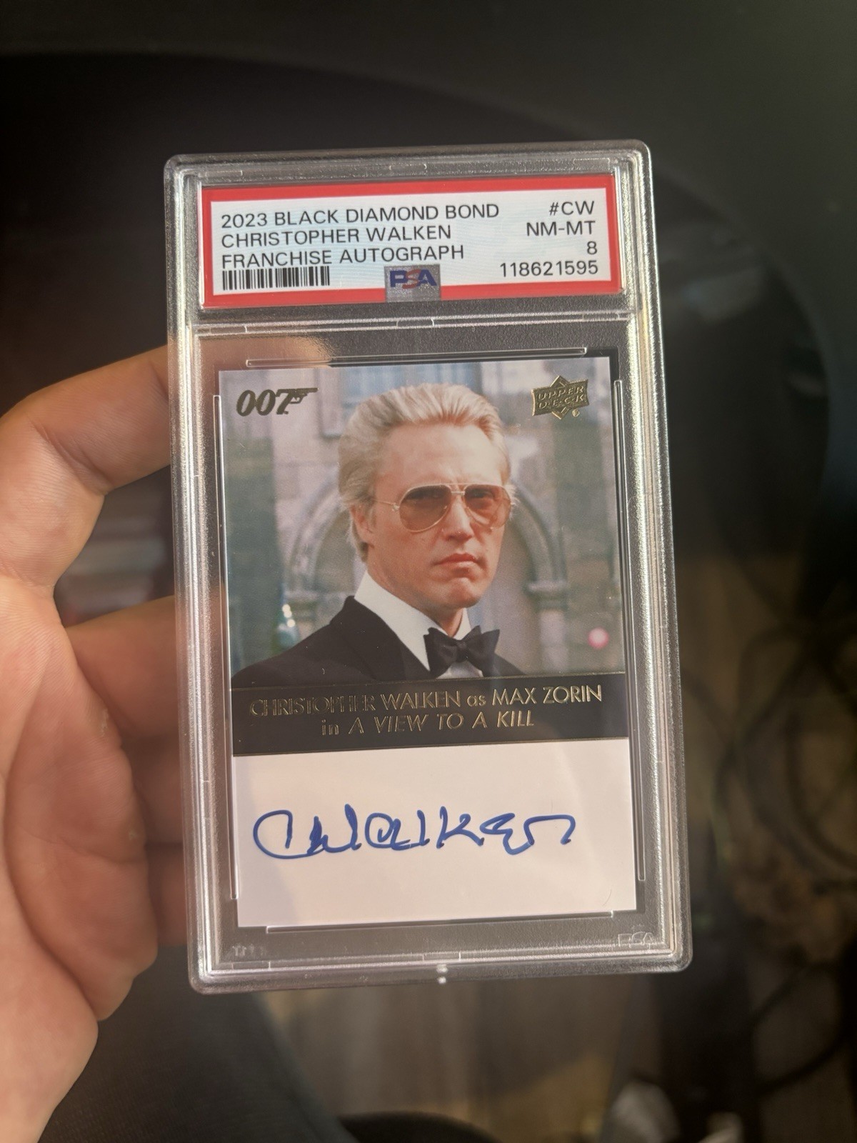 2023 Black Diamond Bond Christopher Walken Franchise Autograph 007 PSA 8 2023 Black Diamond Bond Christopher Walken Franchise Autograph 007 PSA 8