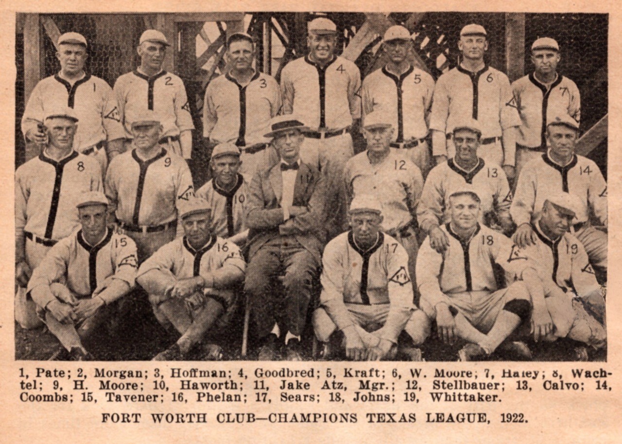 1922 Fort Worth Panthers Minor Texas League Team Photo Tigers Affiliate