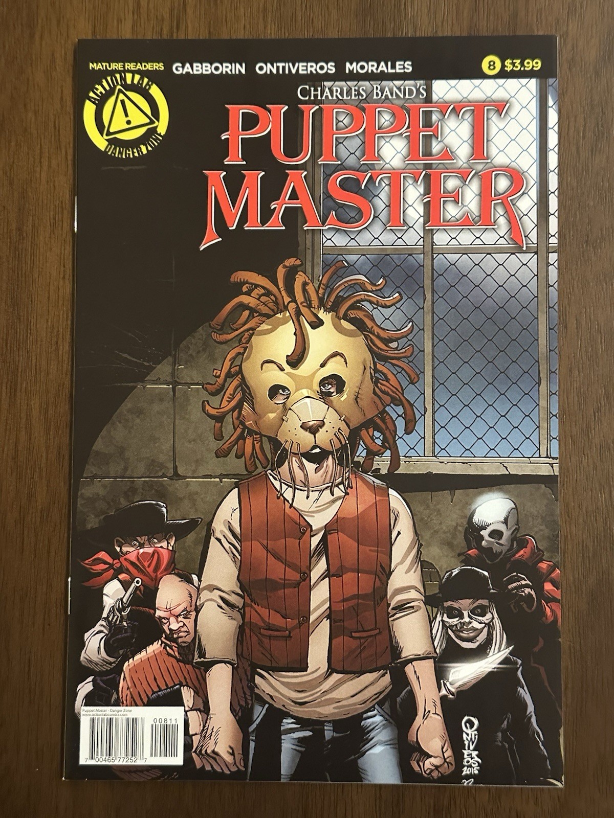 Charles Band’s Puppet Master #8 Main Cover Action Lab Sanger Zone Comics NM 2015