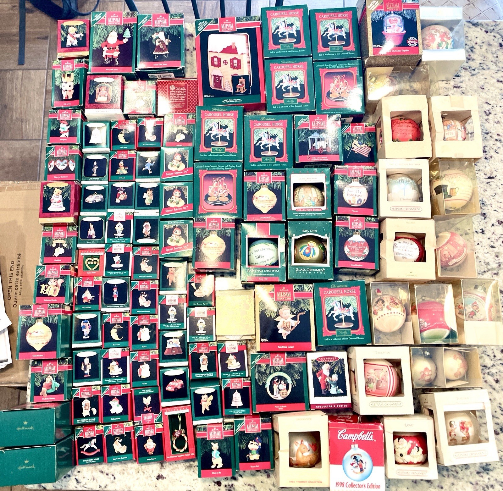 (104) - Vintage Hallmark Miniature Ornaments 1970’s To 1990’s