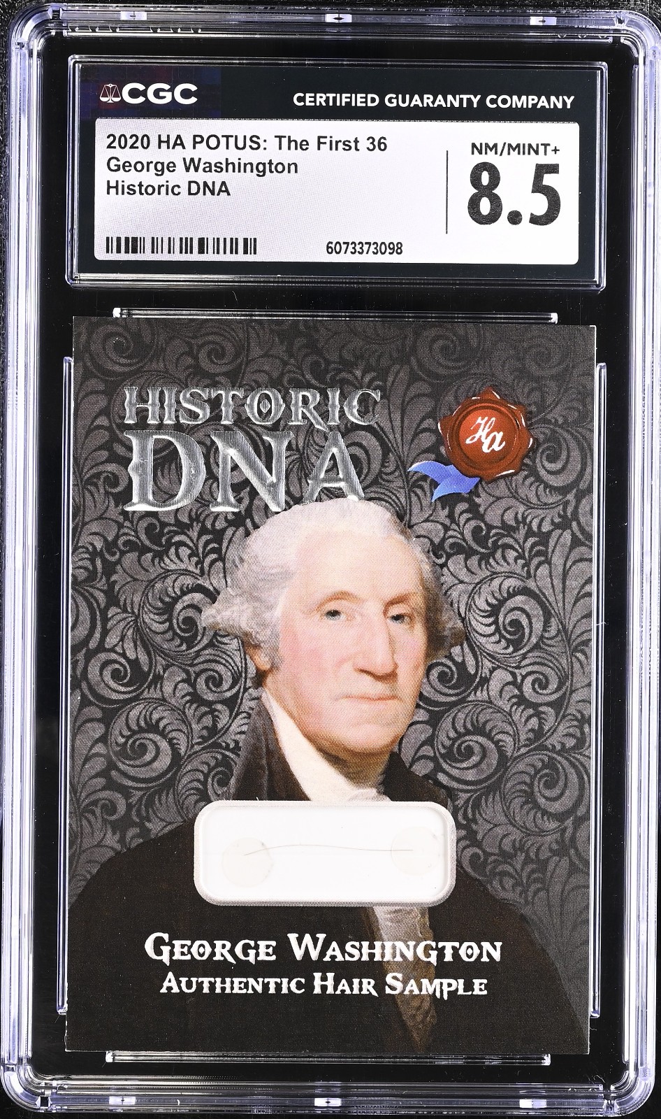 George Washington Authentic Hair - 2020 Historic DNA CGC 8.5