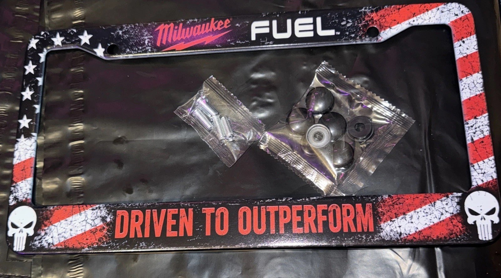 Milwaukee FUEL 100% Metal License Plate Frame Milwaukee FUEL 100% Metal License Plate Frame
