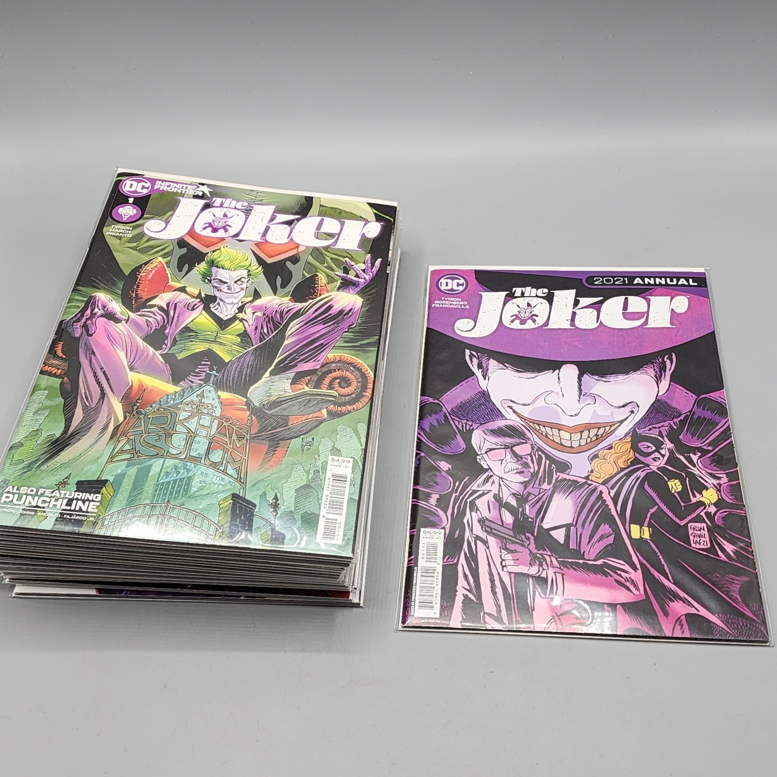 The Joker #1-15 + Annual Complete DC 2021 Bagged & Boarded VF+/NM The Joker #1-15 + Annual Complete DC 2021 Bagged & Boarded VF+/NM