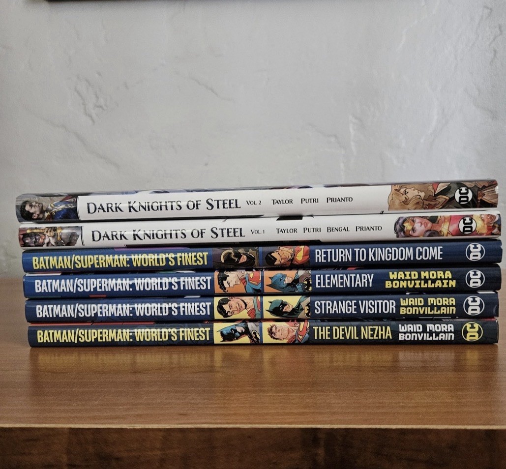DC Hardcovers Lot. World’s Finest 1-4, Dark Knights Of Steel Vol 1-2