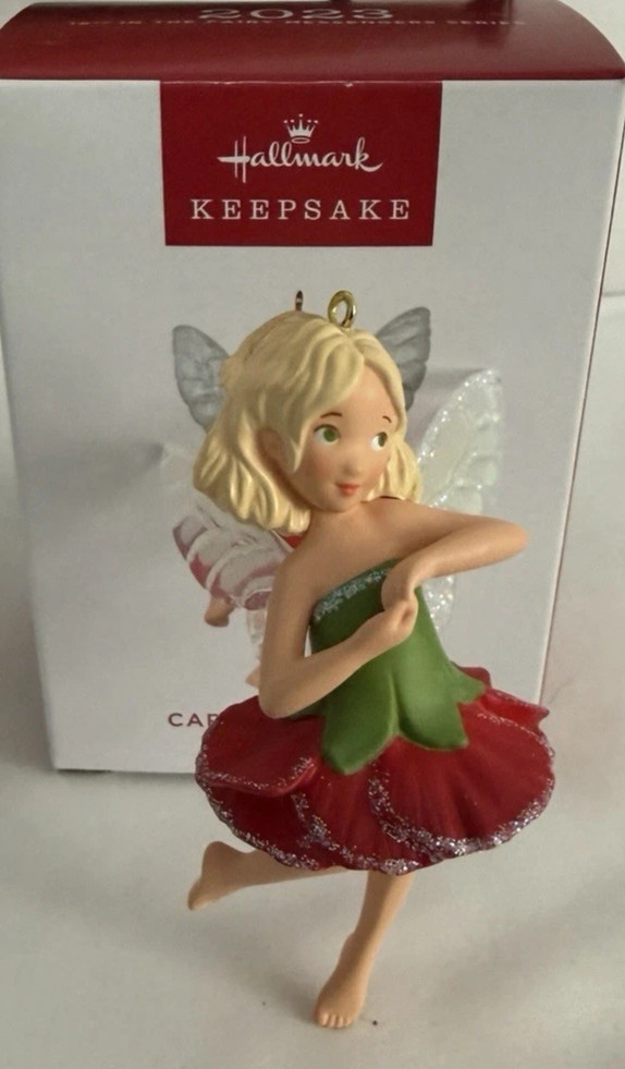 2023 Hallmark Ornament Fairy Messenger Carnation Fairy Series #19