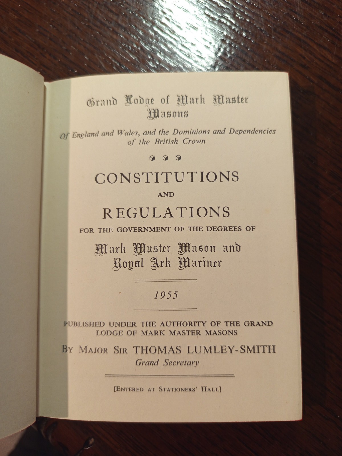 1955 Grand Lodge of Mark Master Masons Constitution Freemasonry masonic/575 1955 Grand Lodge of Mark Master Masons Constitution Freemasonry masonic/575