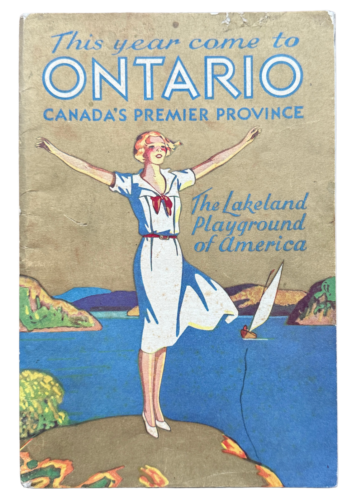 Vintage 1920s Ontario Canada Travel Booklet Lakeland Playground RARE