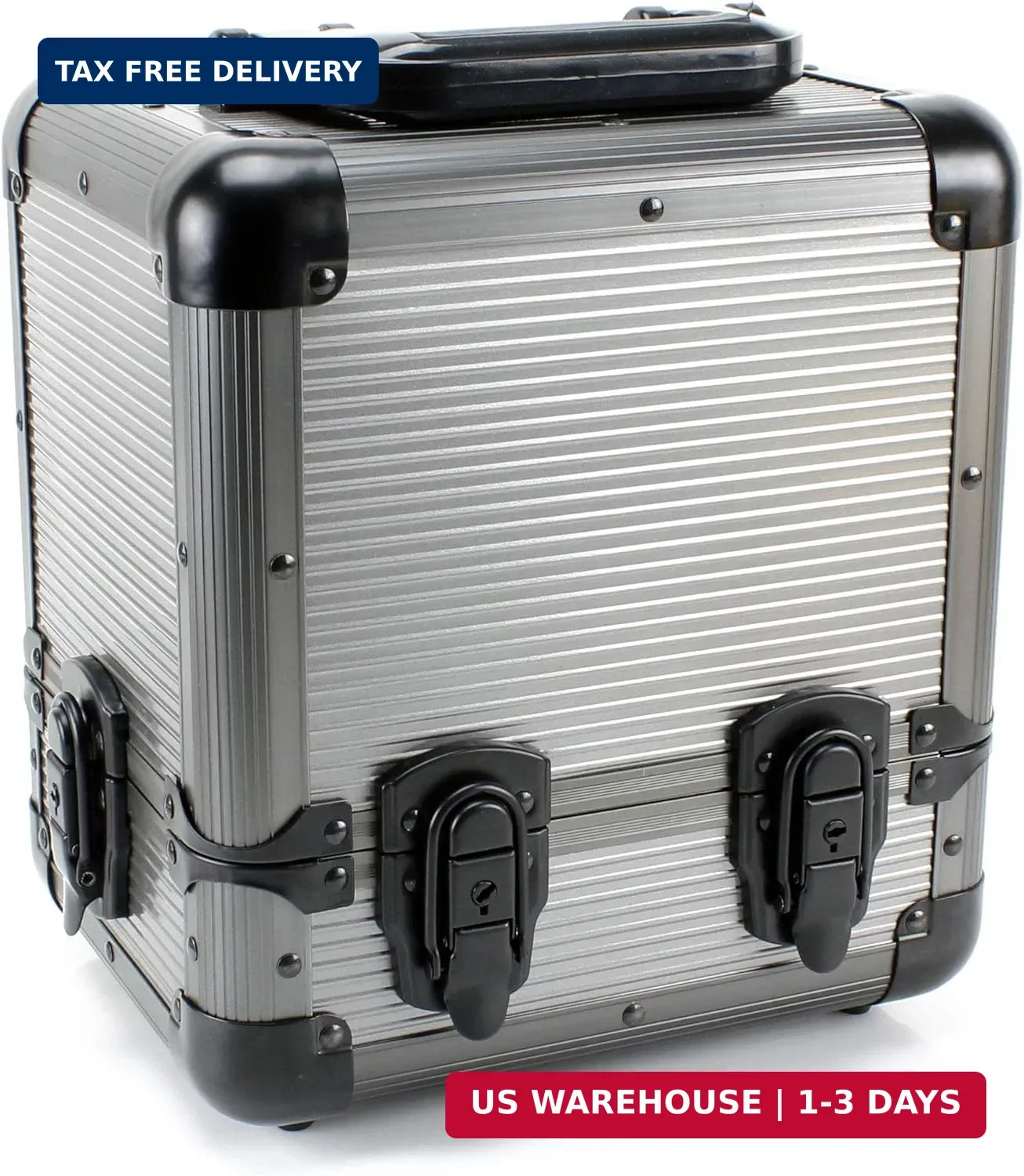 Versa Games 1000pc Deluxe Poker Chip Case Carrier in Gray Color - Ultimate Poker