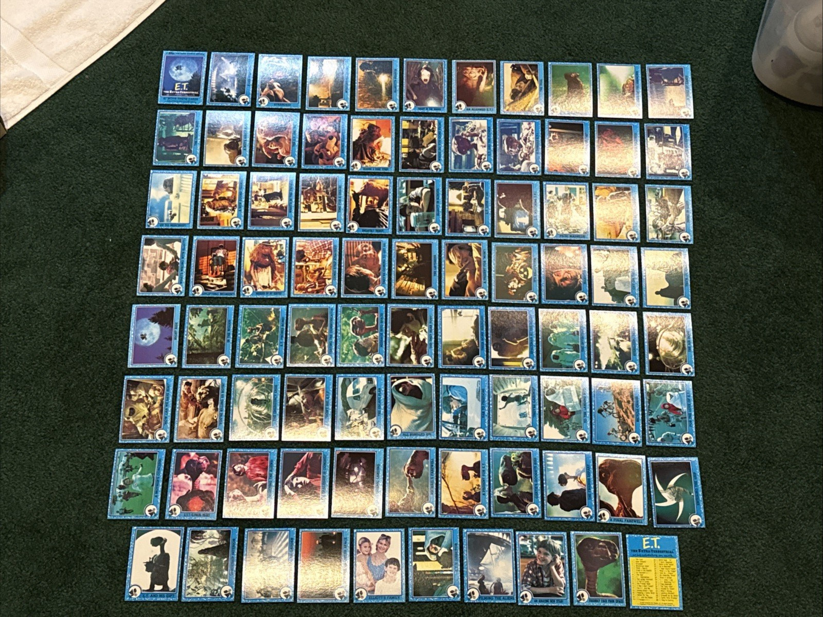 VINTAGE 1982 E.T. The Extra Terrestrial 87 Card Complete Trading Card Set, NMMT VINTAGE 1982 E.T. The Extra Terrestrial 87 Card Complete Trading Card Set, NMMT