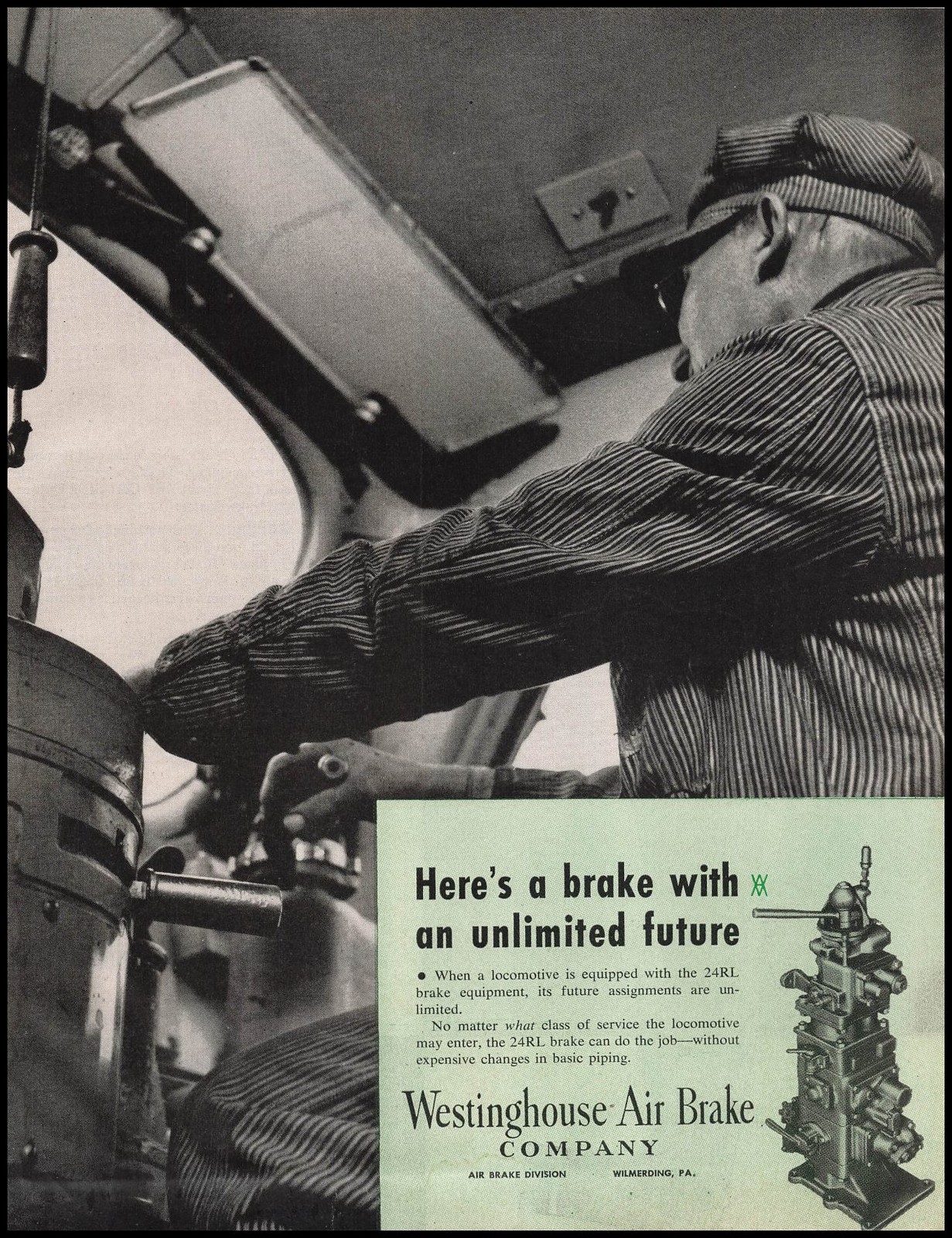 1953 Westinghouse Air Brake Wilmerding Pennsylvania Traine Equipment Print Ad 1953 Westinghouse Air Brake Wilmerding Pennsylvania Traine Equipment Print Ad