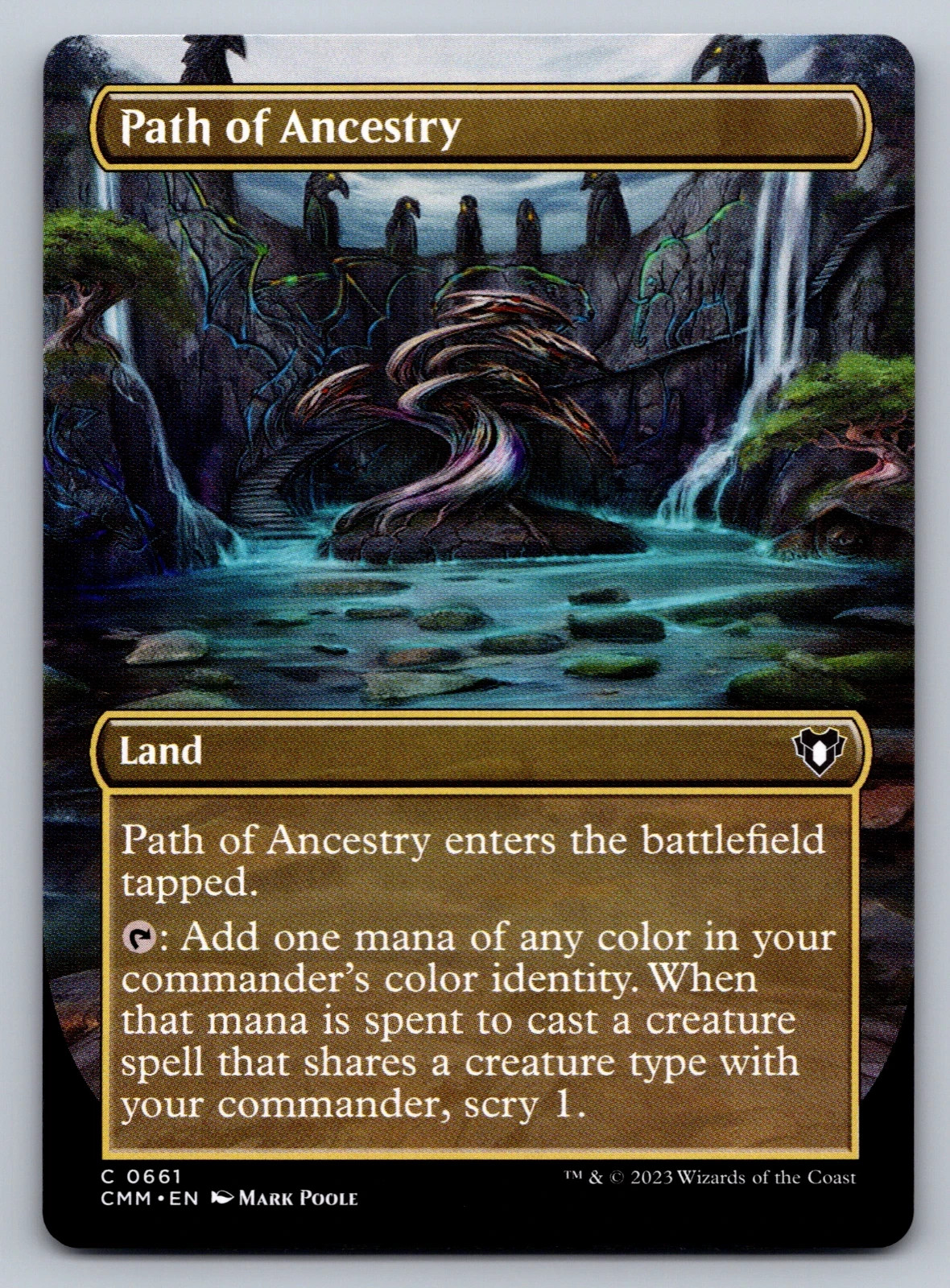 MTG - Path of Ancestry Borderless - Commander Masters pack fresh edh commander