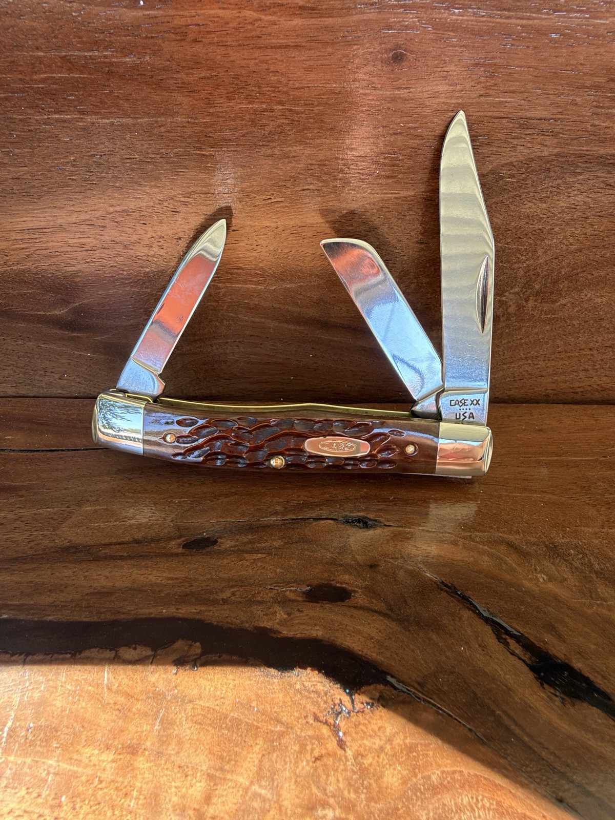 Vintage 1986 Case XX 63032 Medium Stockman Pocket Knife 4-Dot Pretty Bone Vintage 1986 Case XX 63032 Medium Stockman Pocket Knife 4-Dot Pretty Bone