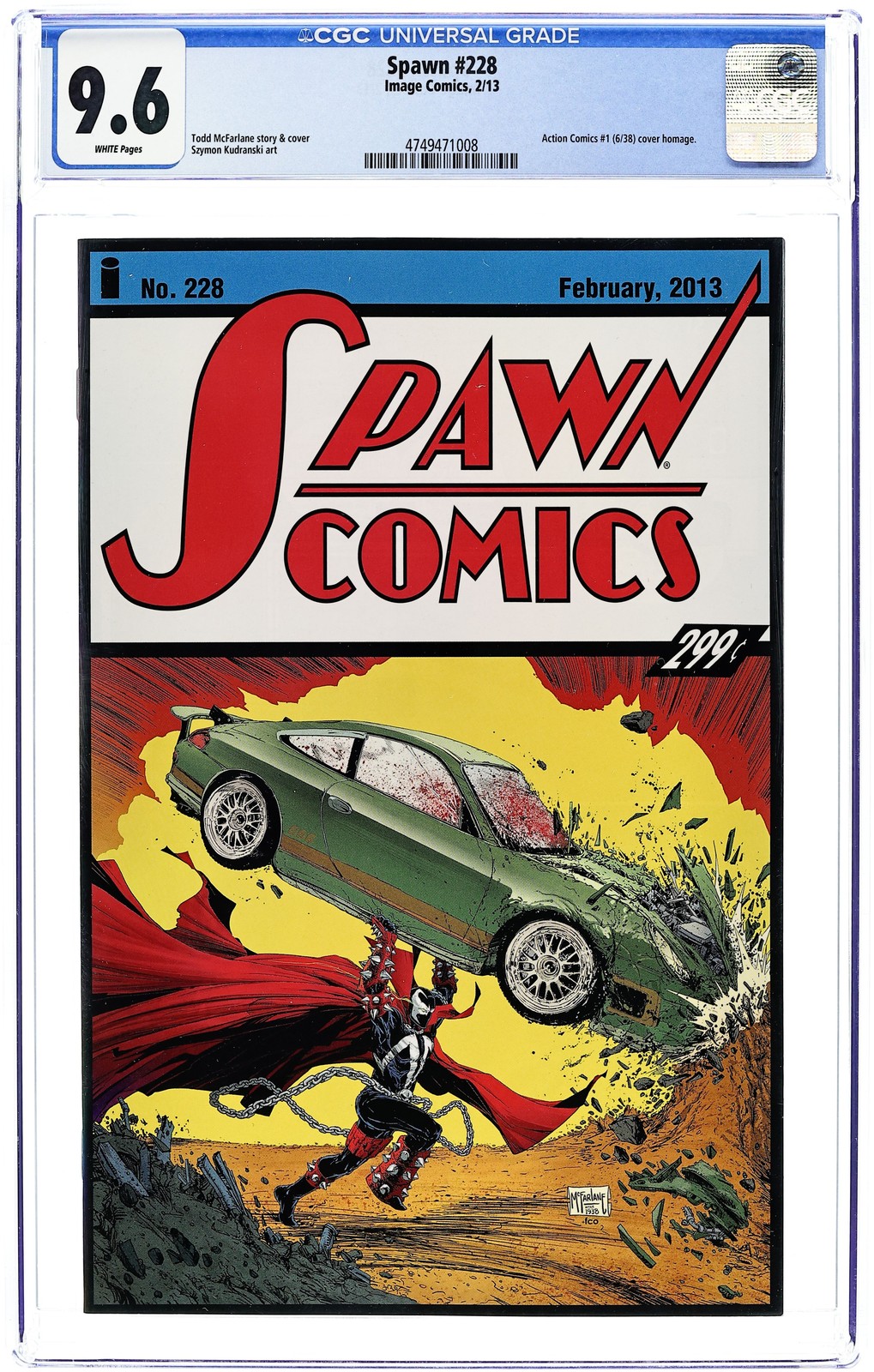 Spawn #228A CGC 9.6 2013 4749471008