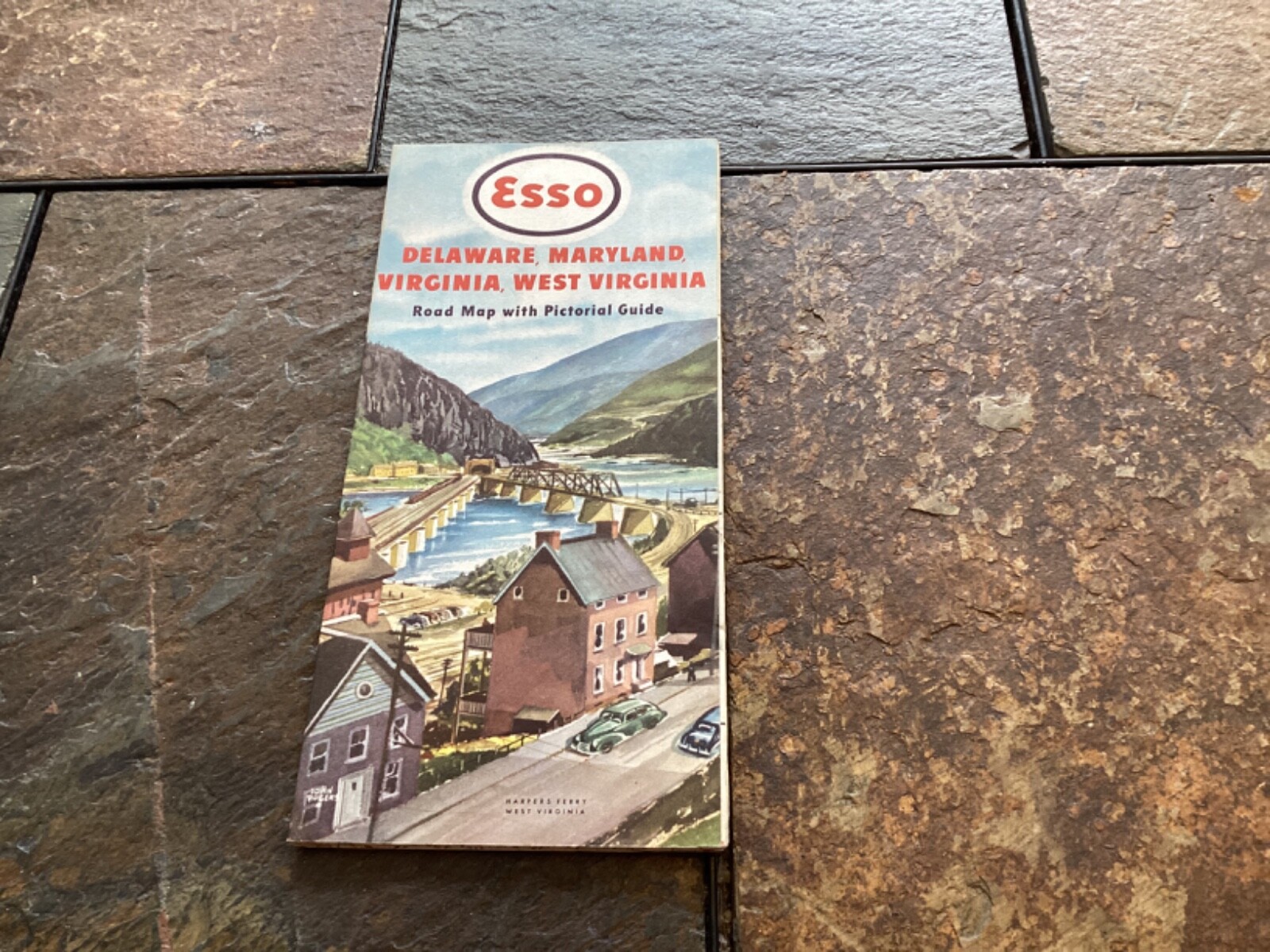 1949 Esso Delaware, Maryland, Virginia, West Virginia Travel Map and Guide 1949 Esso Delaware, Maryland, Virginia, West Virginia Travel Map and Guide