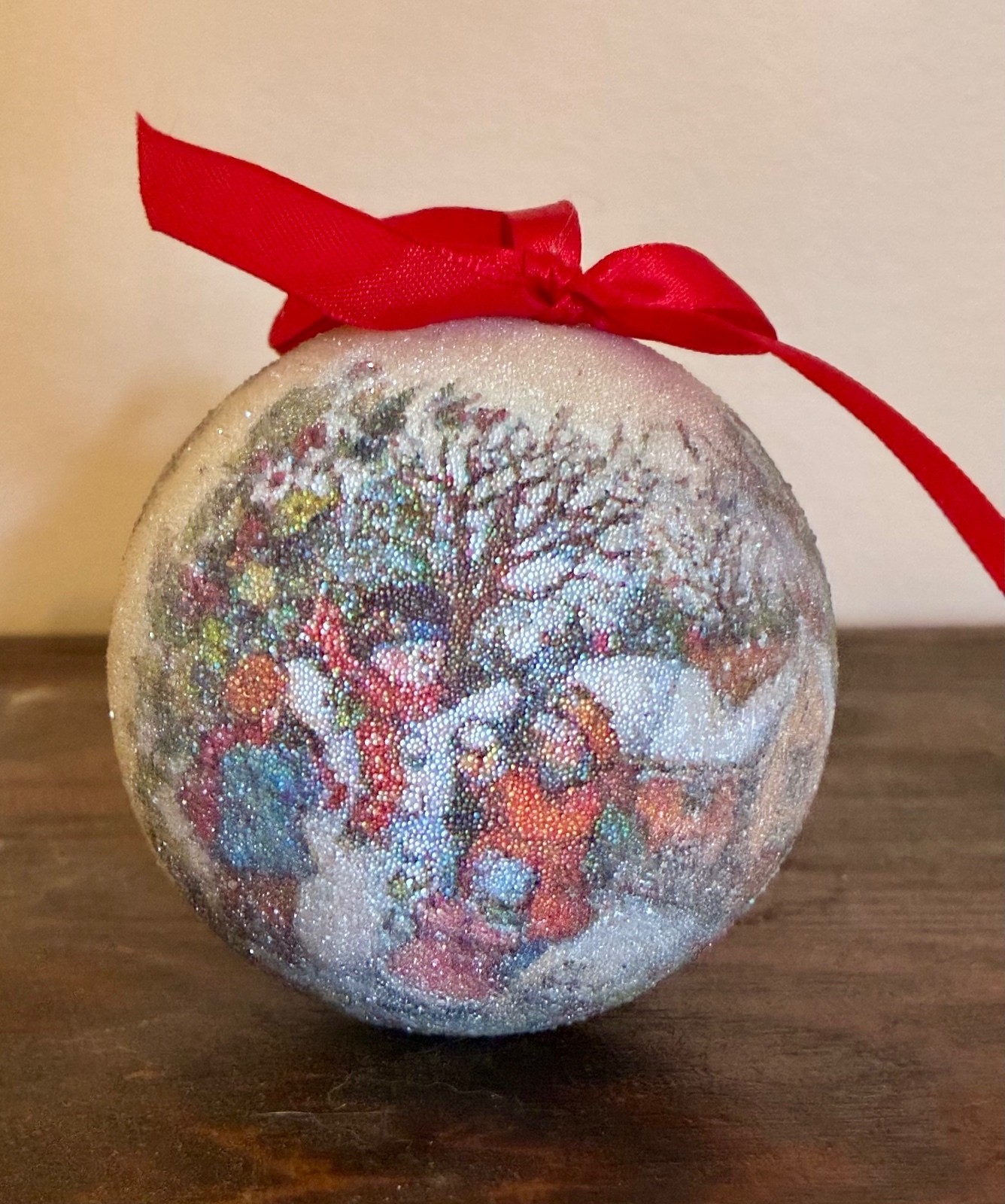 Vintage sugared Christmas Ornament