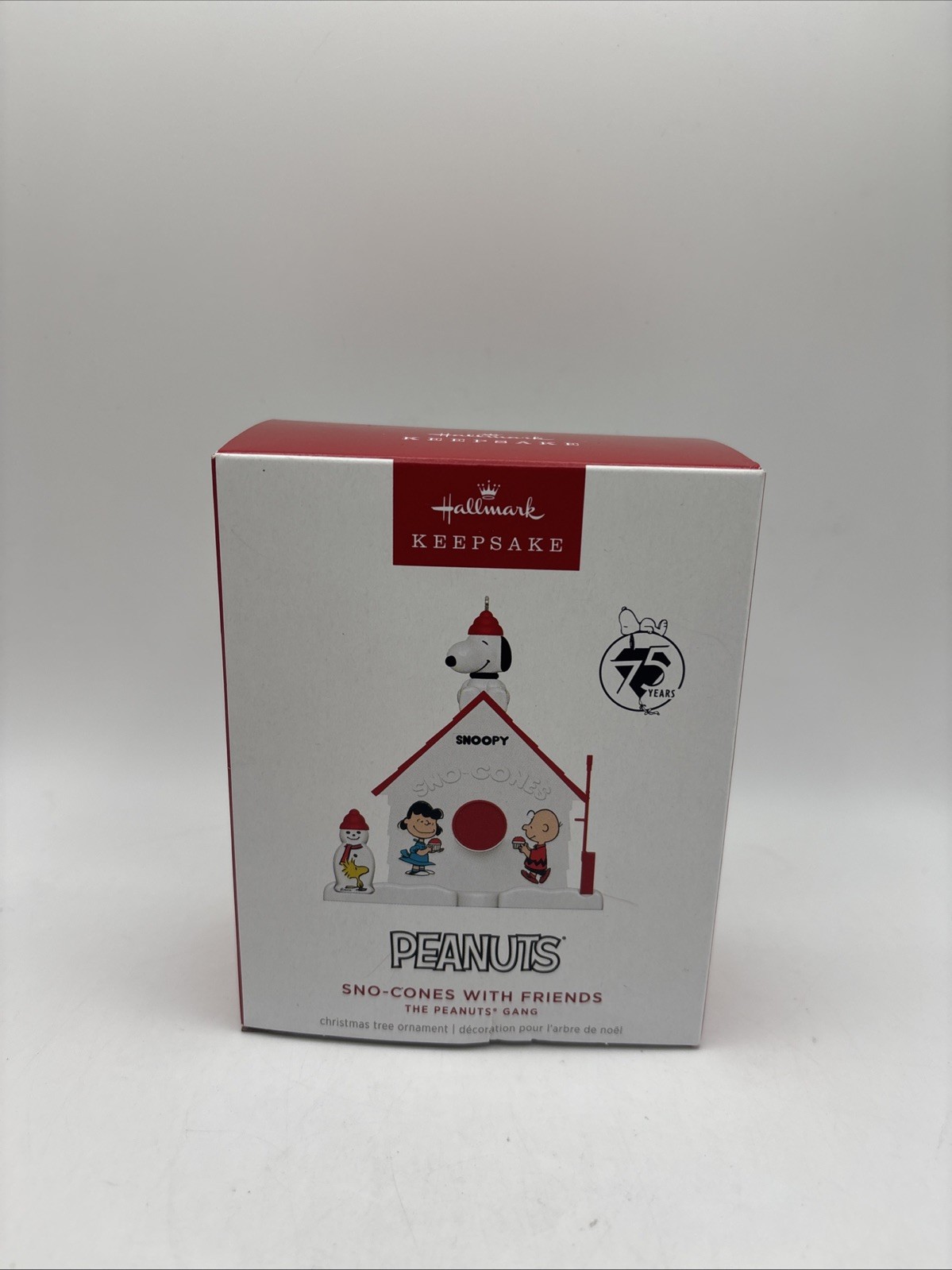 Hallmark Keepsake Snoopy Peanuts 75th Anniversary Sno-Cones Ornament