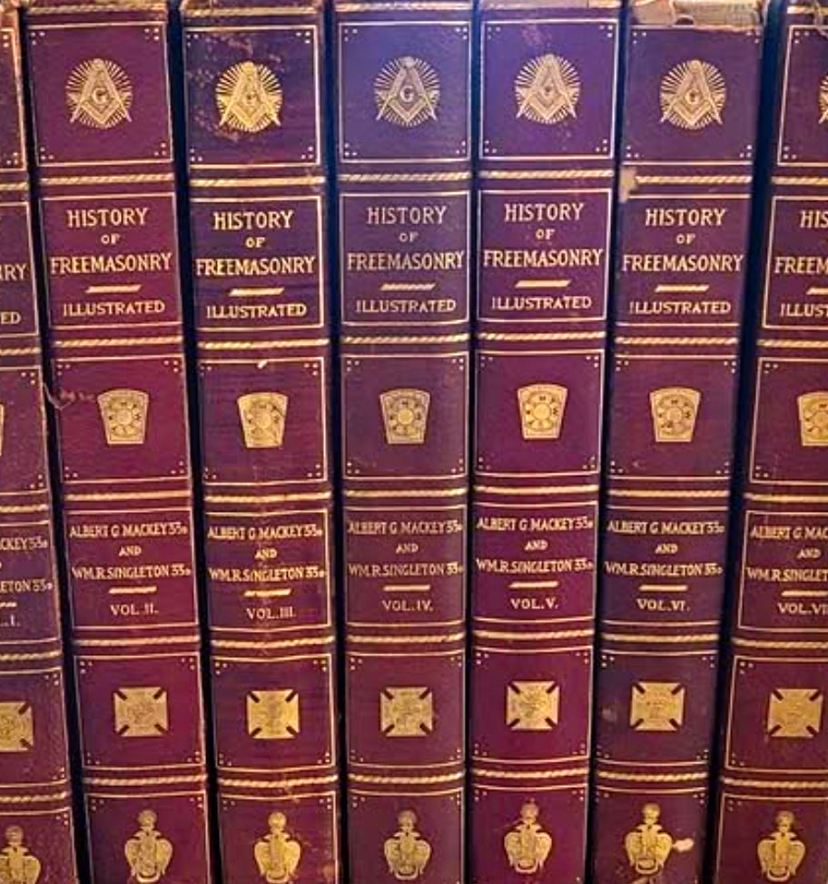 History of Freemasonry Illustrated Mackey & Singleton Vol I-V Book Set History of Freemasonry Illustrated Mackey & Singleton Vol I-V Book Set