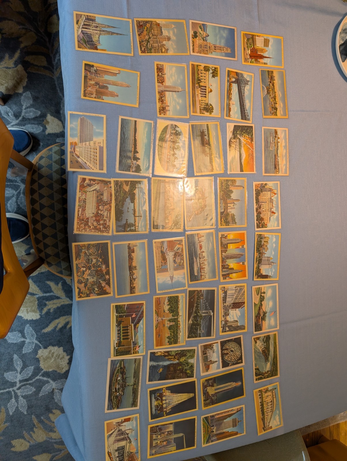 New York state Linen Vintage Postcard Lot Of 40 1930-50 Landmarks Manhattan NYC