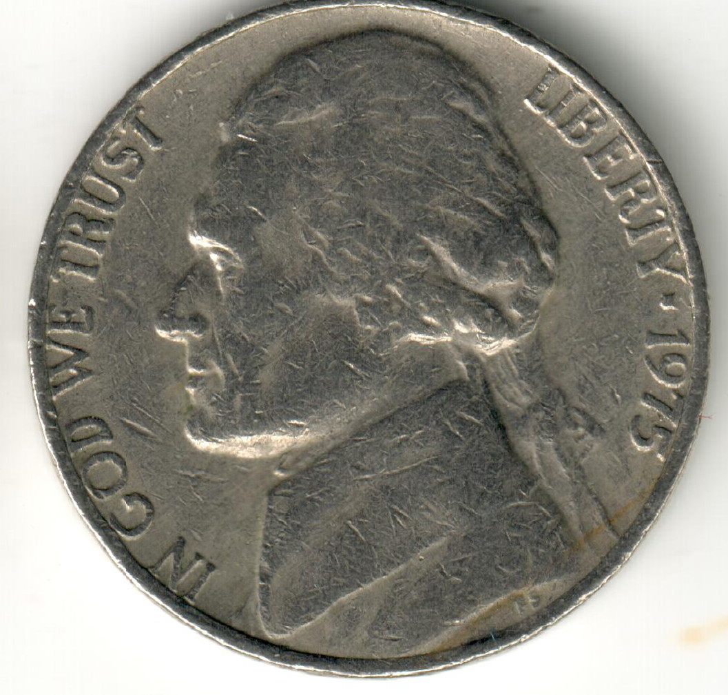 USA - 1975P - Jefferson Nickel 1st portrait - #4972