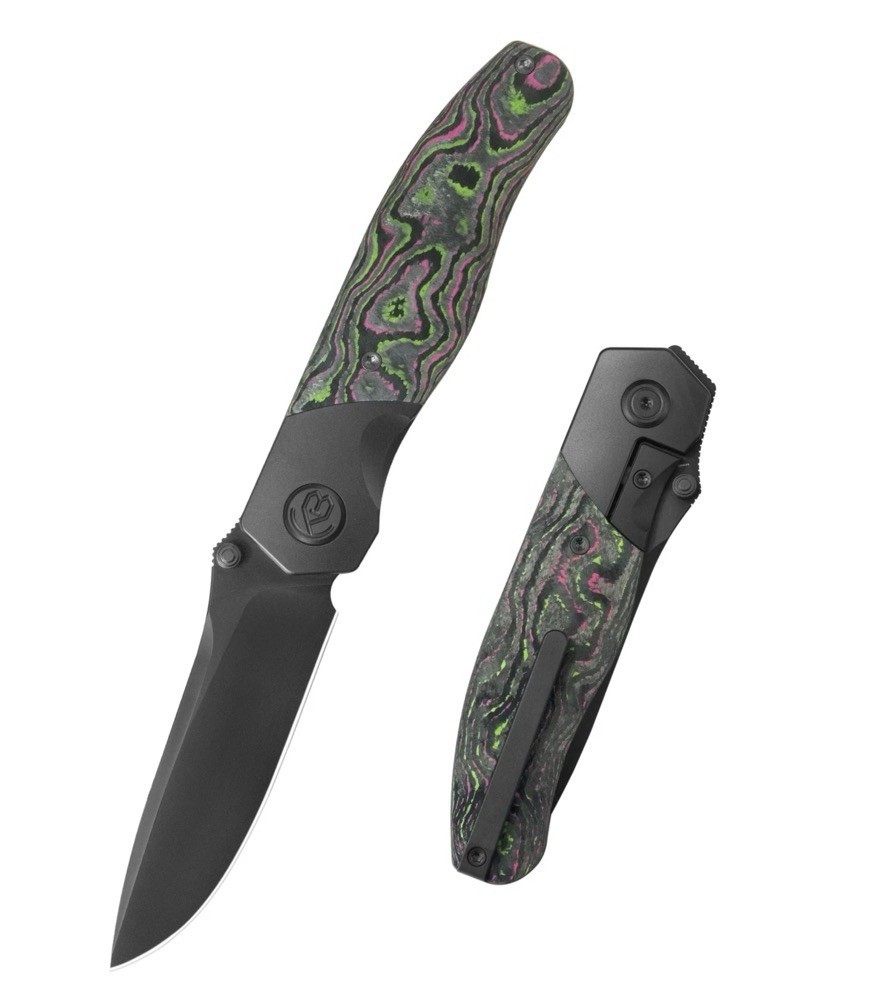 KB Velvet Snake DLC Titanium Handle Watermelon Sugar Camo Inlay & DLC M390 Blade
