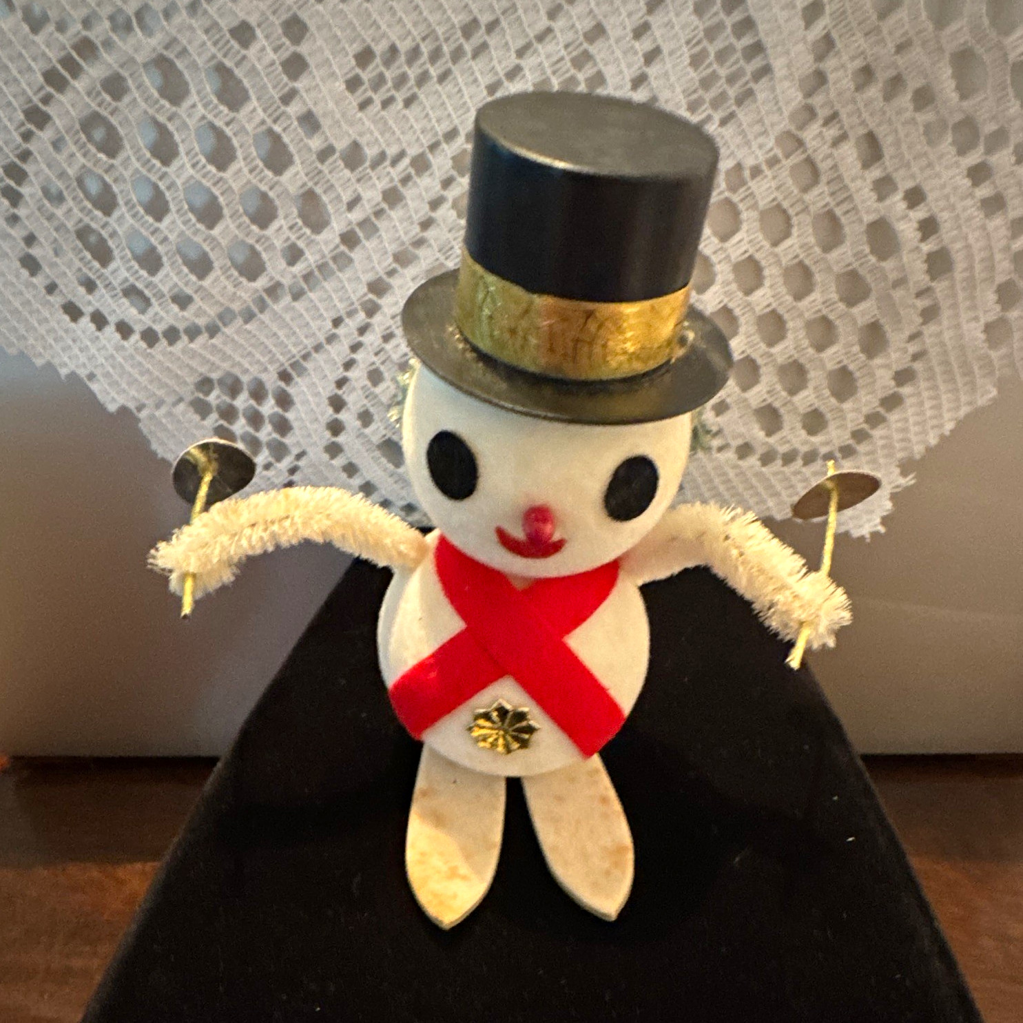 Vintage Mid-Century Japan Skiing Snowman Figurine - 1950s Kitsch Christmas Vintage Mid-Century Japan Skiing Snowman Figurine - 1950s Kitsch Christmas
