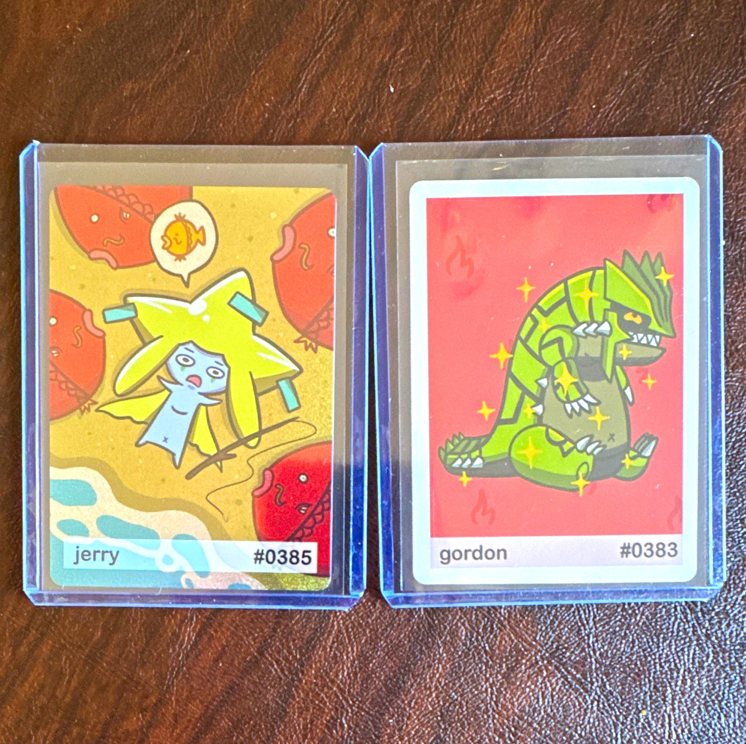 Pookiemoot Gen 3  2 Holographic, Jerry #0385  & Gordon #0383