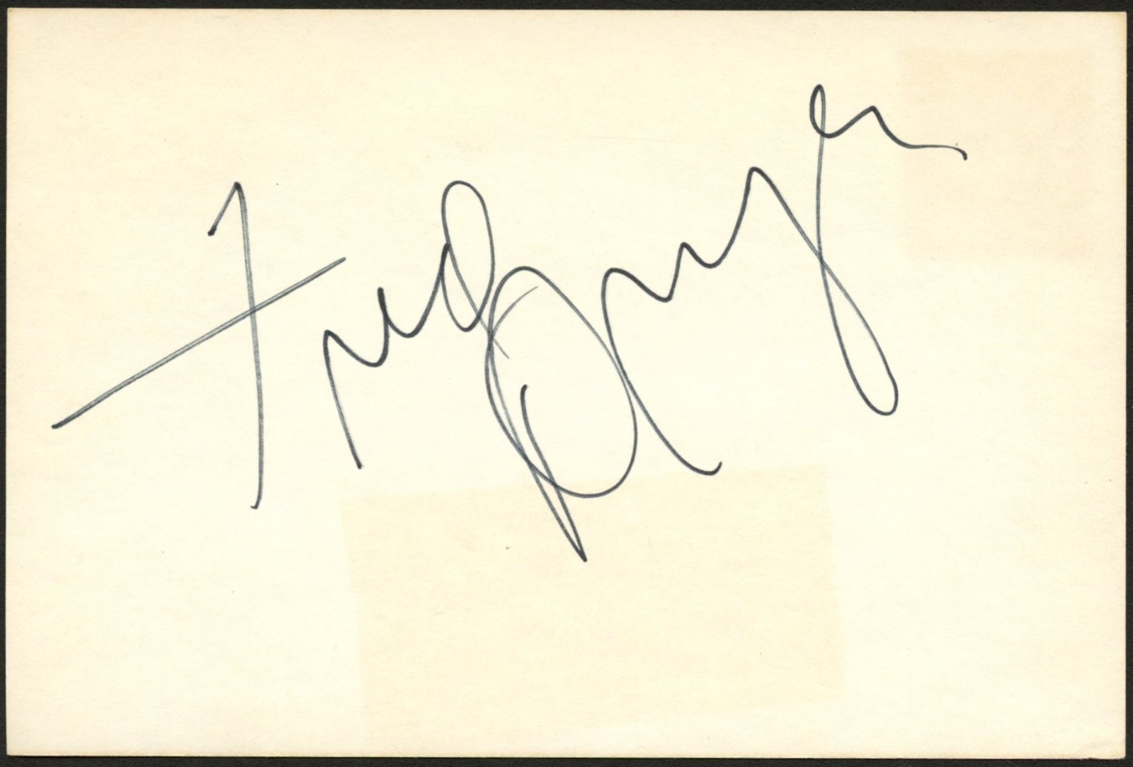 Fred Dryer signed autograph 4x6 Cut Actor and Radio Host '