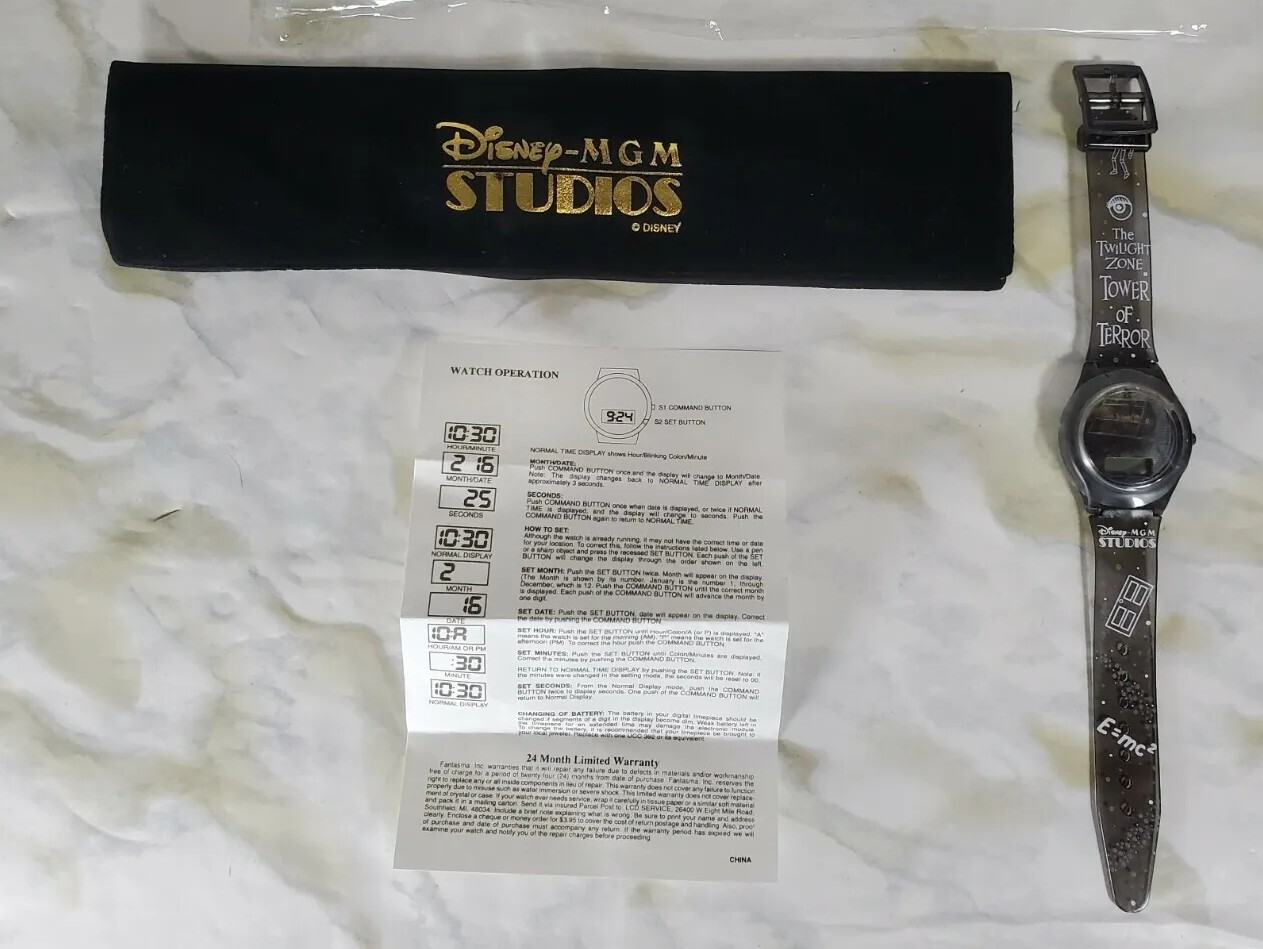 Disney MGM Studios Tower of Terror Opening July 1994 Digital Watch New FAST SHIP Disney MGM Studios Tower of Terror Opening July 1994 Digital Watch New FAST SHIP